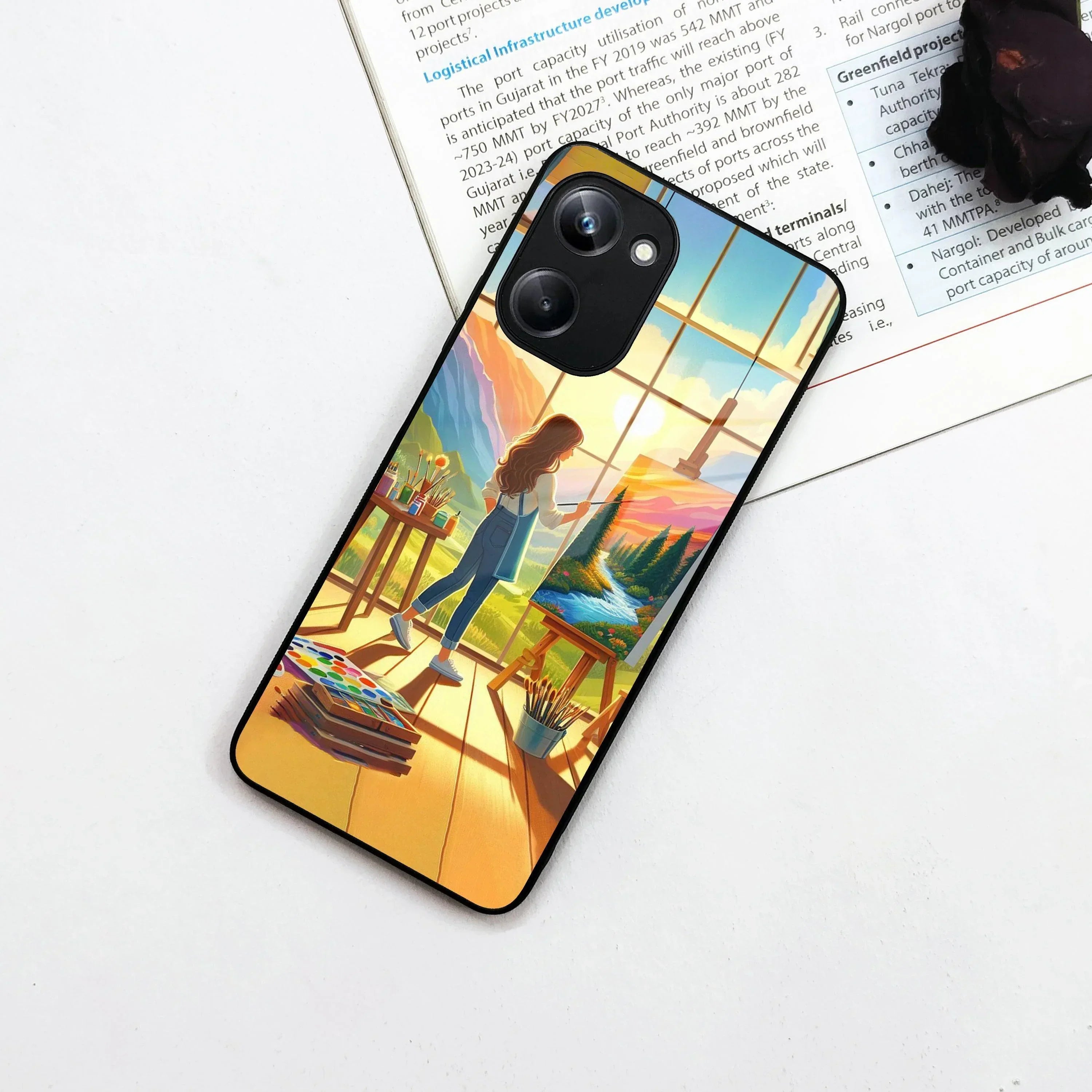Canvas of Dreams Glass Case Cover For Realme/Narzo - ShopOnCliQ