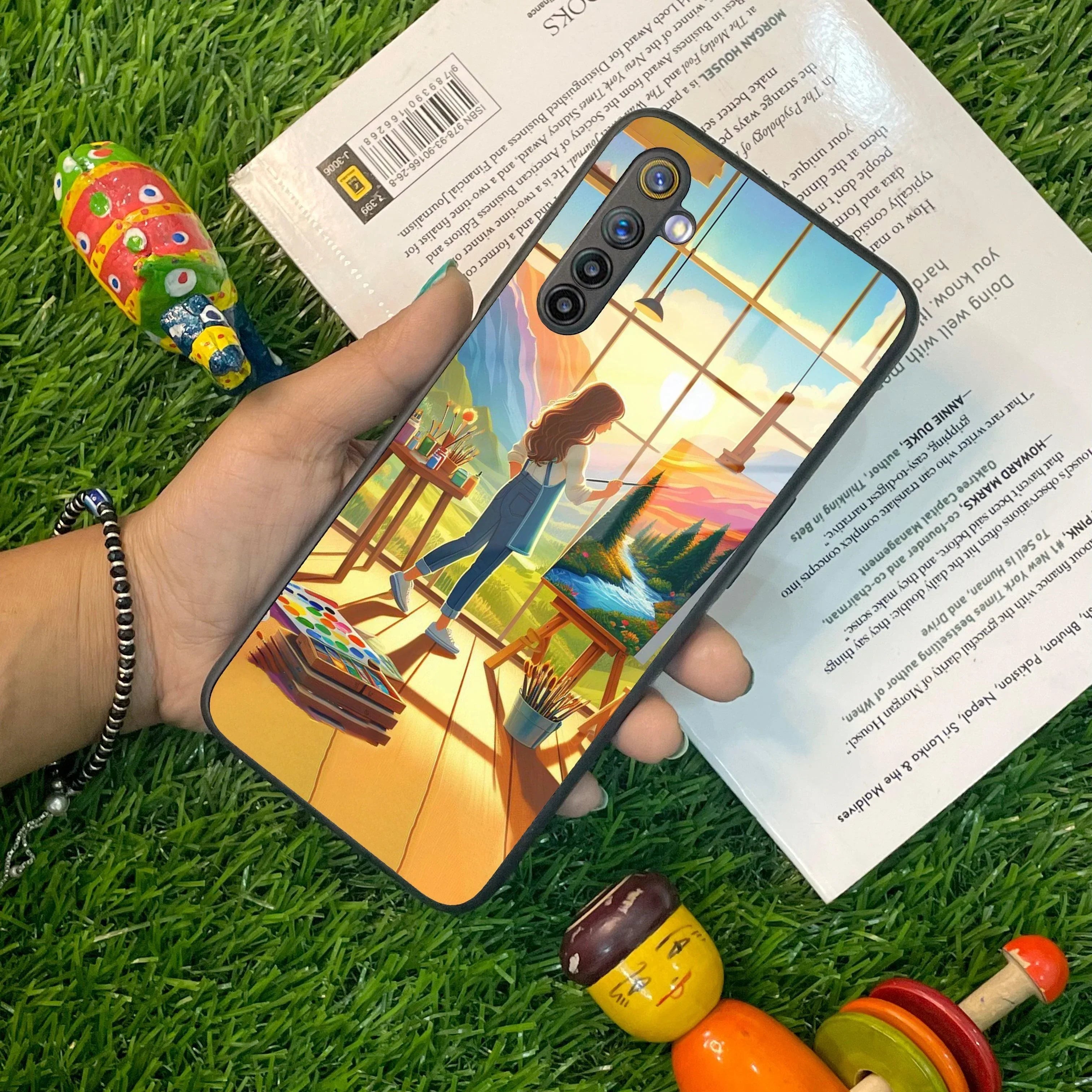 Canvas of Dreams Glass Case Cover For Realme/Narzo - ShopOnCliQ