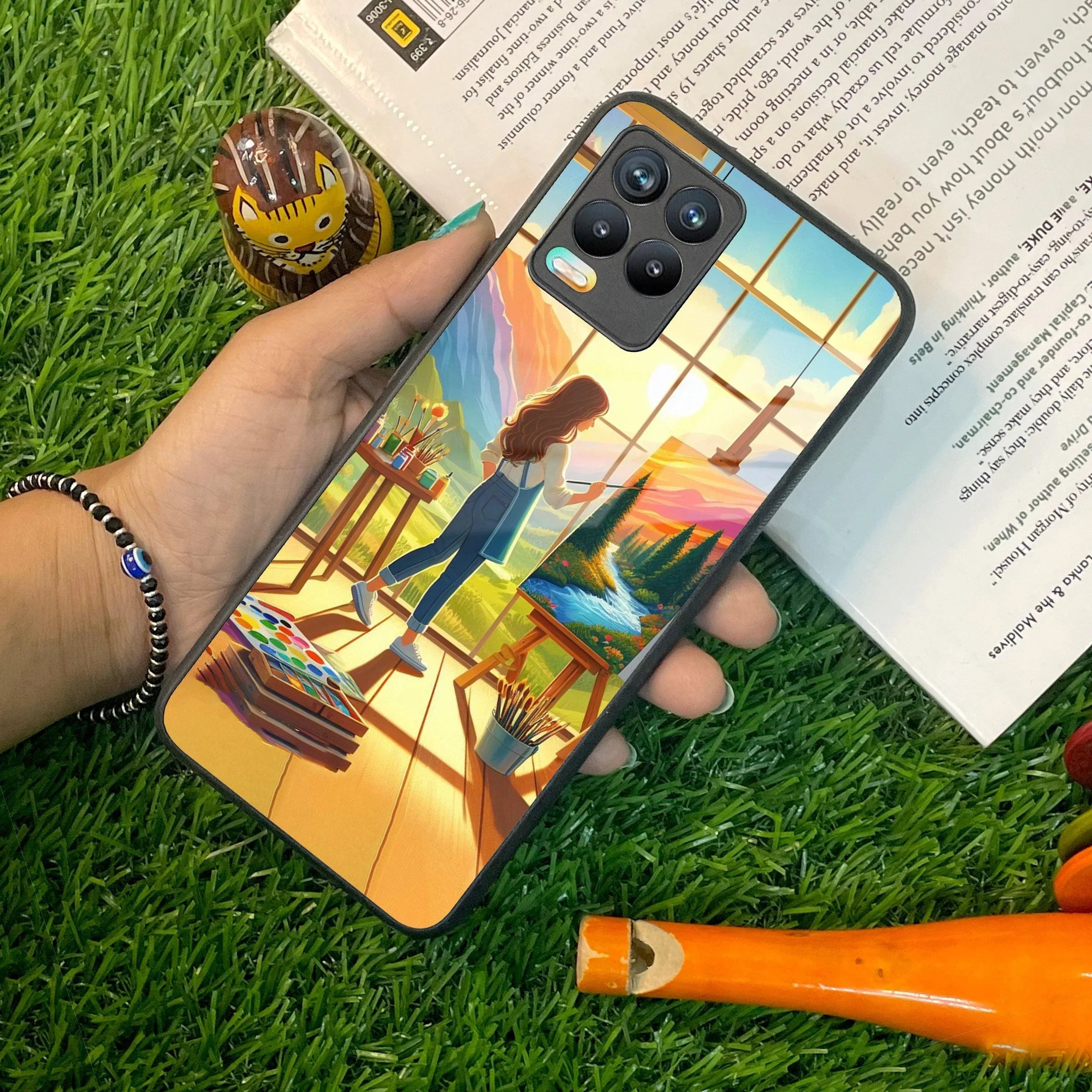 Canvas of Dreams Glass Case Cover For Realme/Narzo - ShopOnCliQ