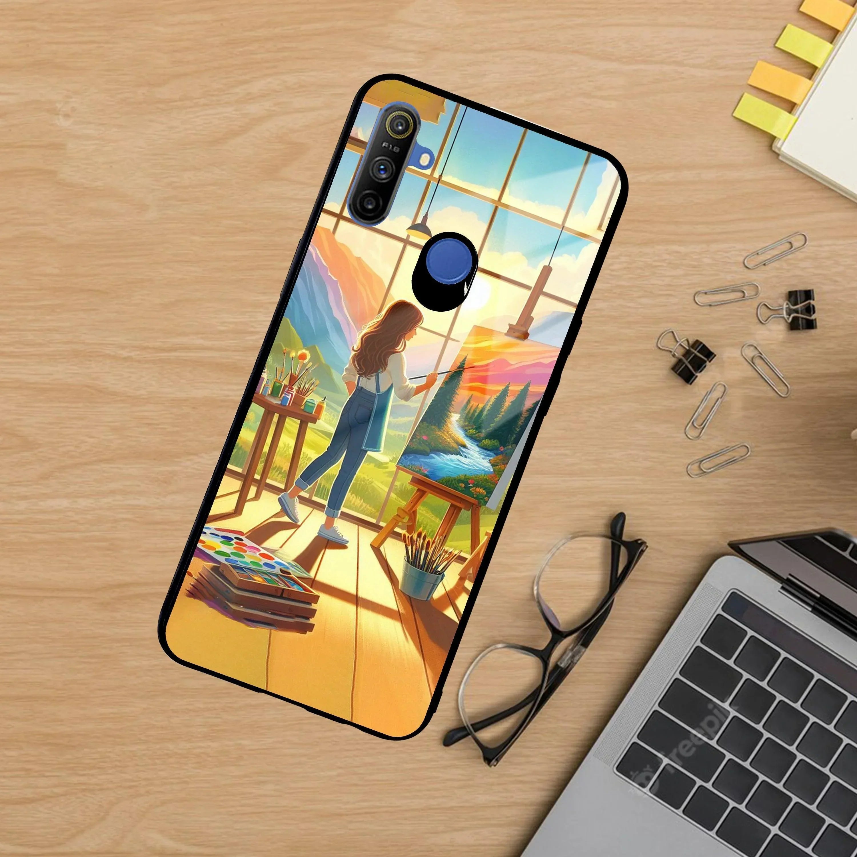 Canvas of Dreams Glass Case Cover For Realme/Narzo - ShopOnCliQ