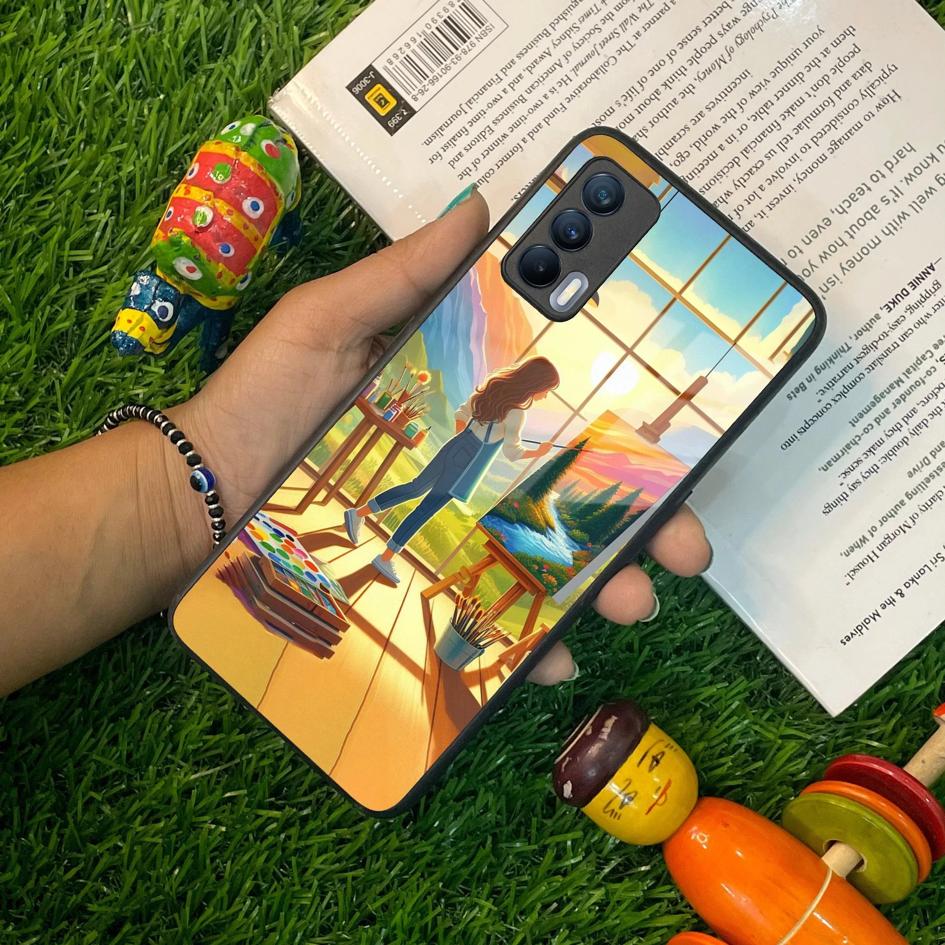 Canvas of Dreams Glass Case Cover For Realme/Narzo - ShopOnCliQ