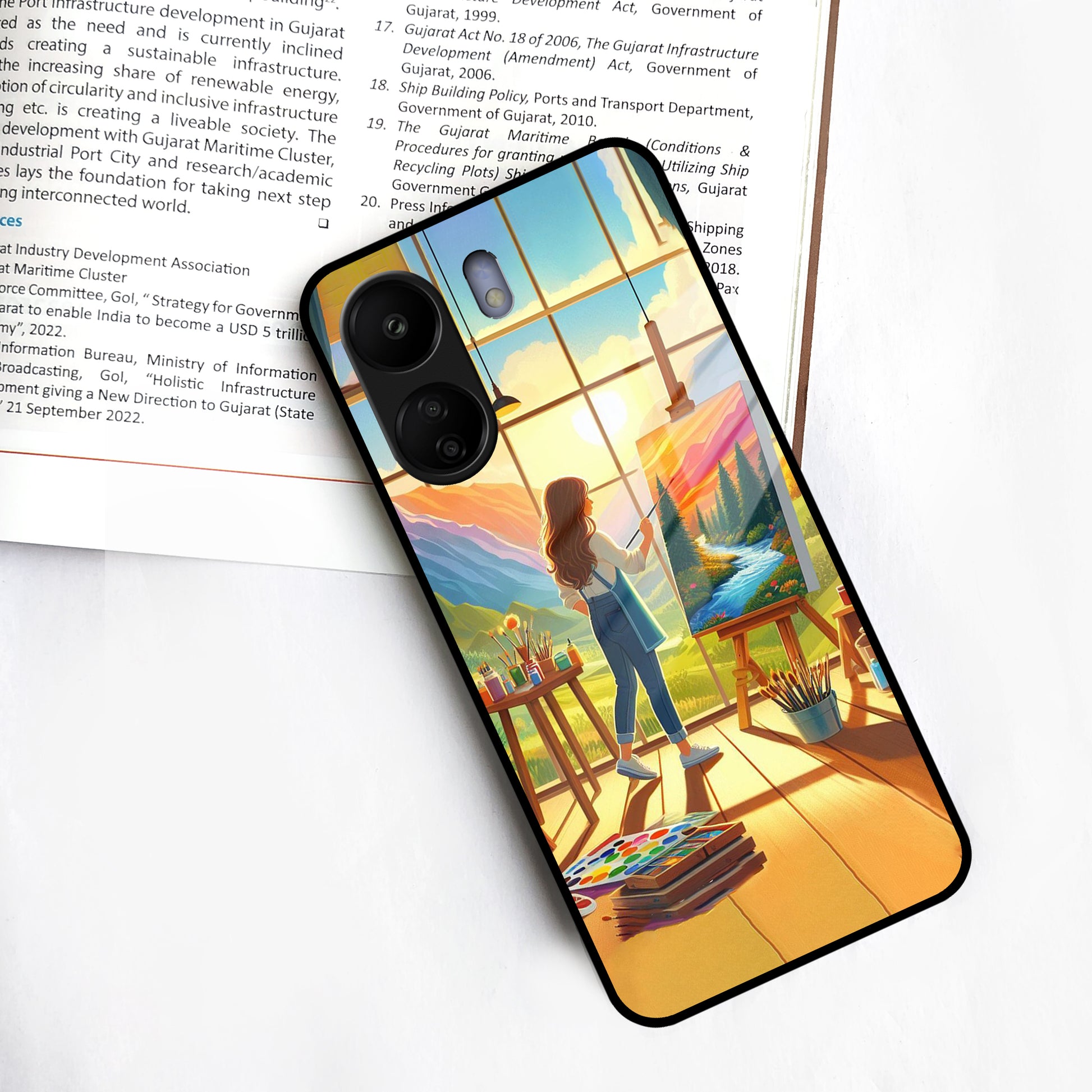 Canvas of Dreams Glass Case Cover For Redmi/Xiaomi ShopOnCliQ