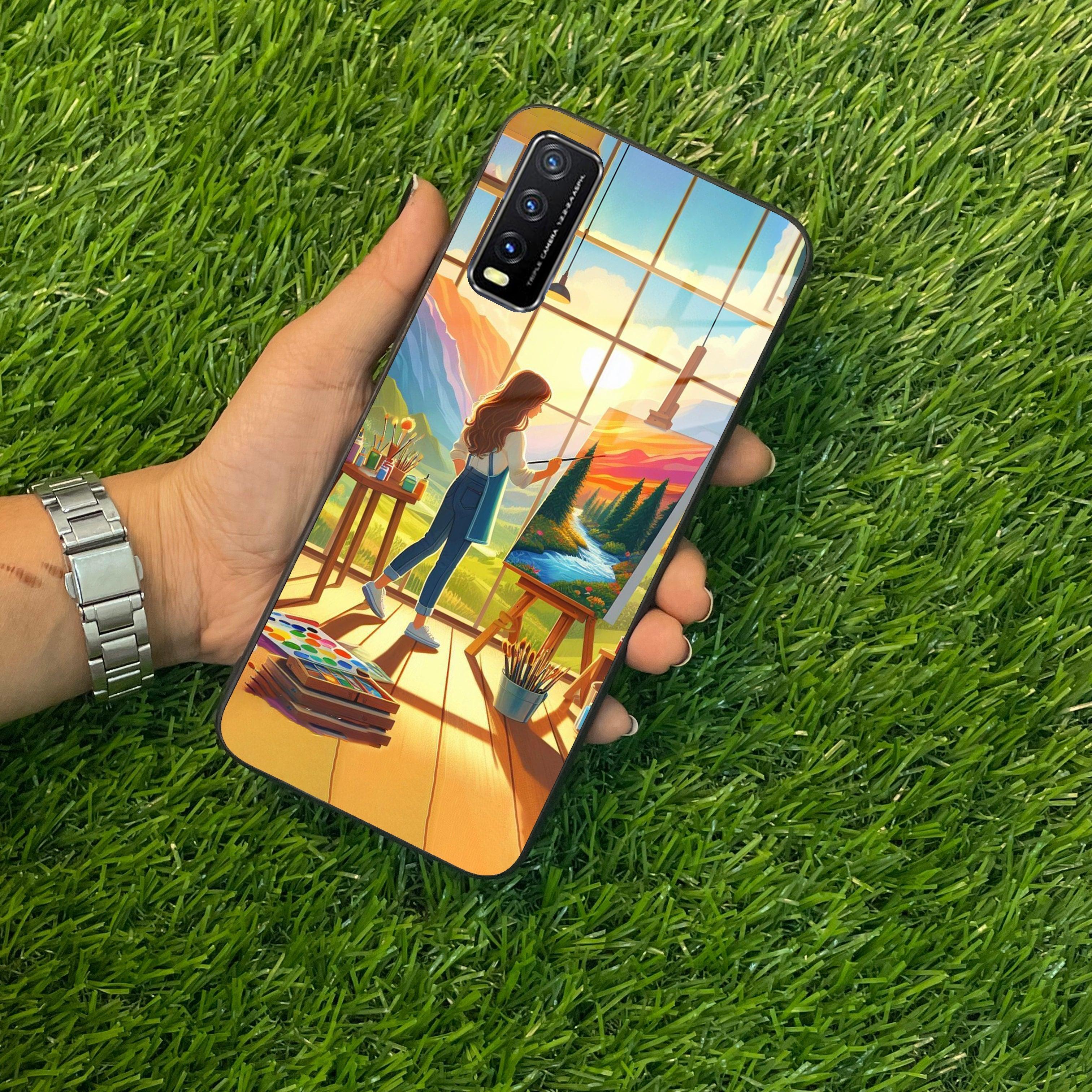 Canvas of Dreams Glass Case Cover For Vivo - ShopOnCliQ