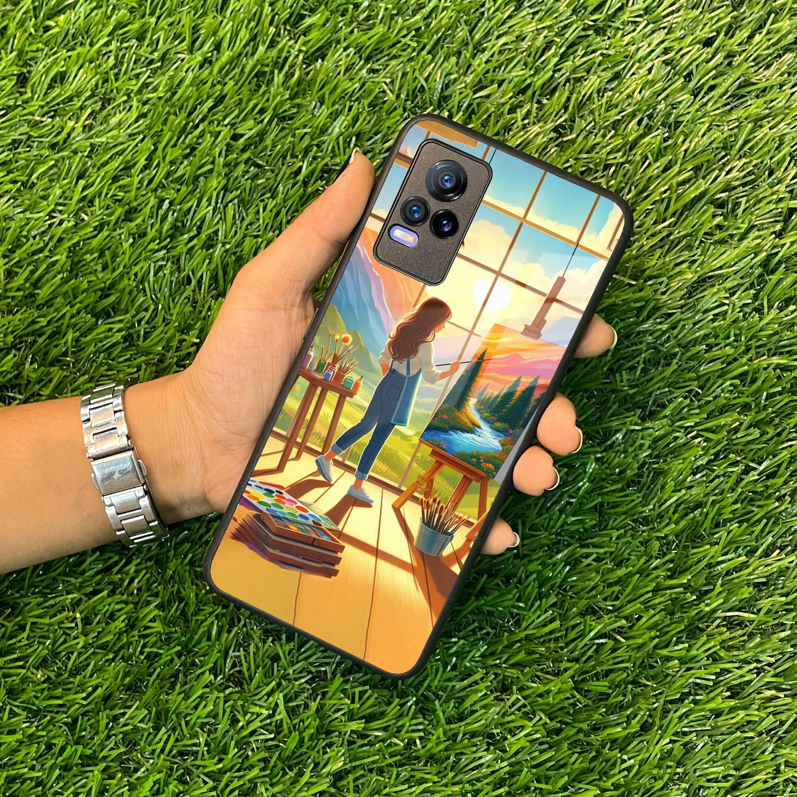 Canvas of Dreams Glass Case Cover For Vivo - ShopOnCliQ