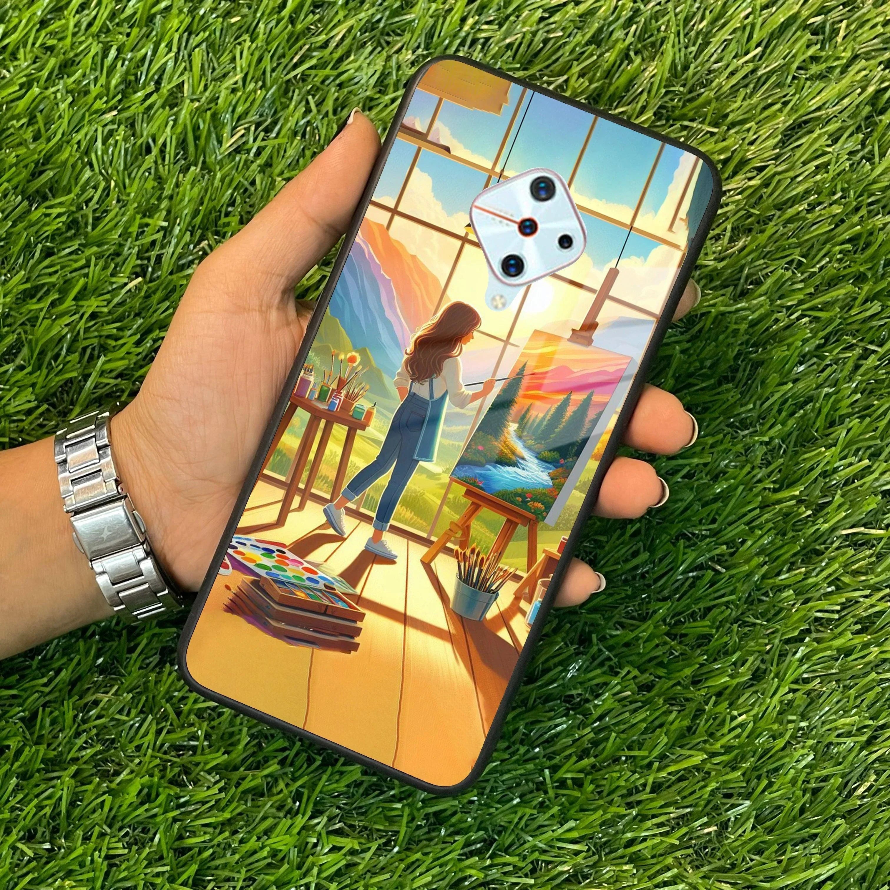 Canvas of Dreams Glass Case Cover For Vivo - ShopOnCliQ