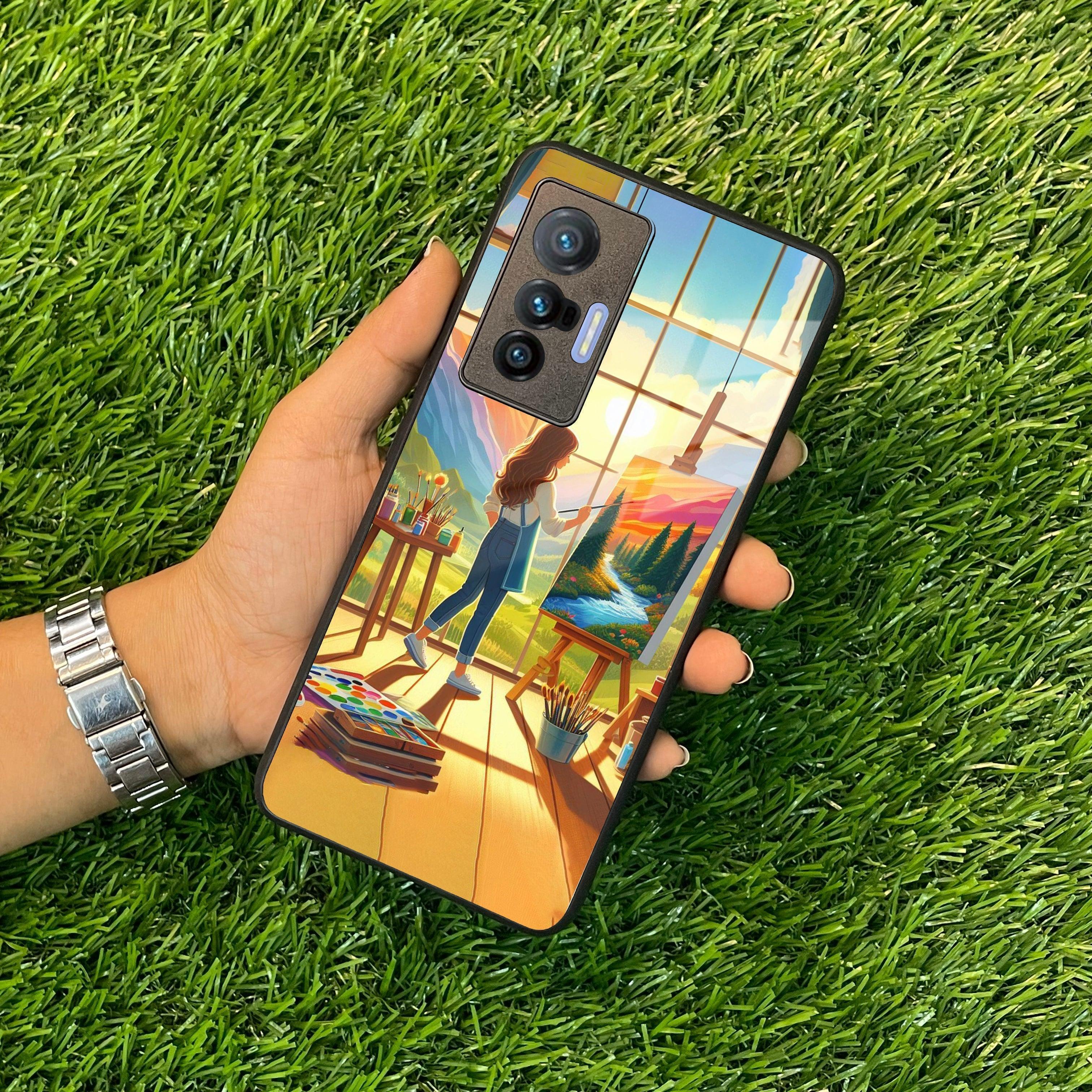 Canvas of Dreams Glass Case Cover For Vivo - ShopOnCliQ