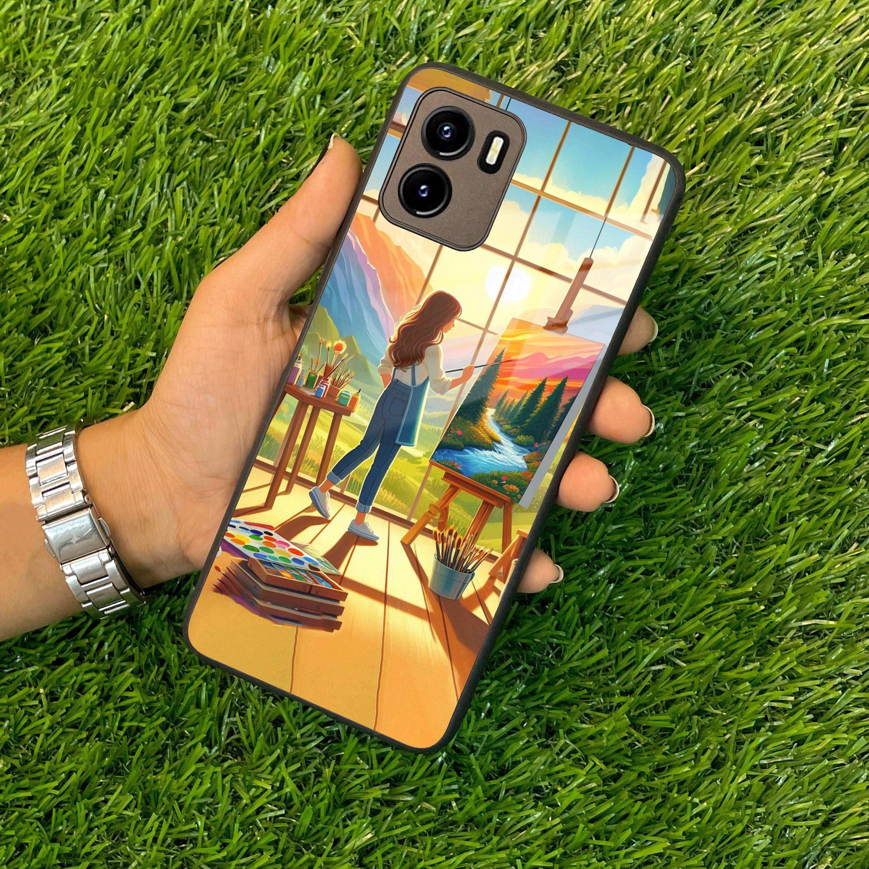 Canvas of Dreams Glass Case Cover For Vivo - ShopOnCliQ