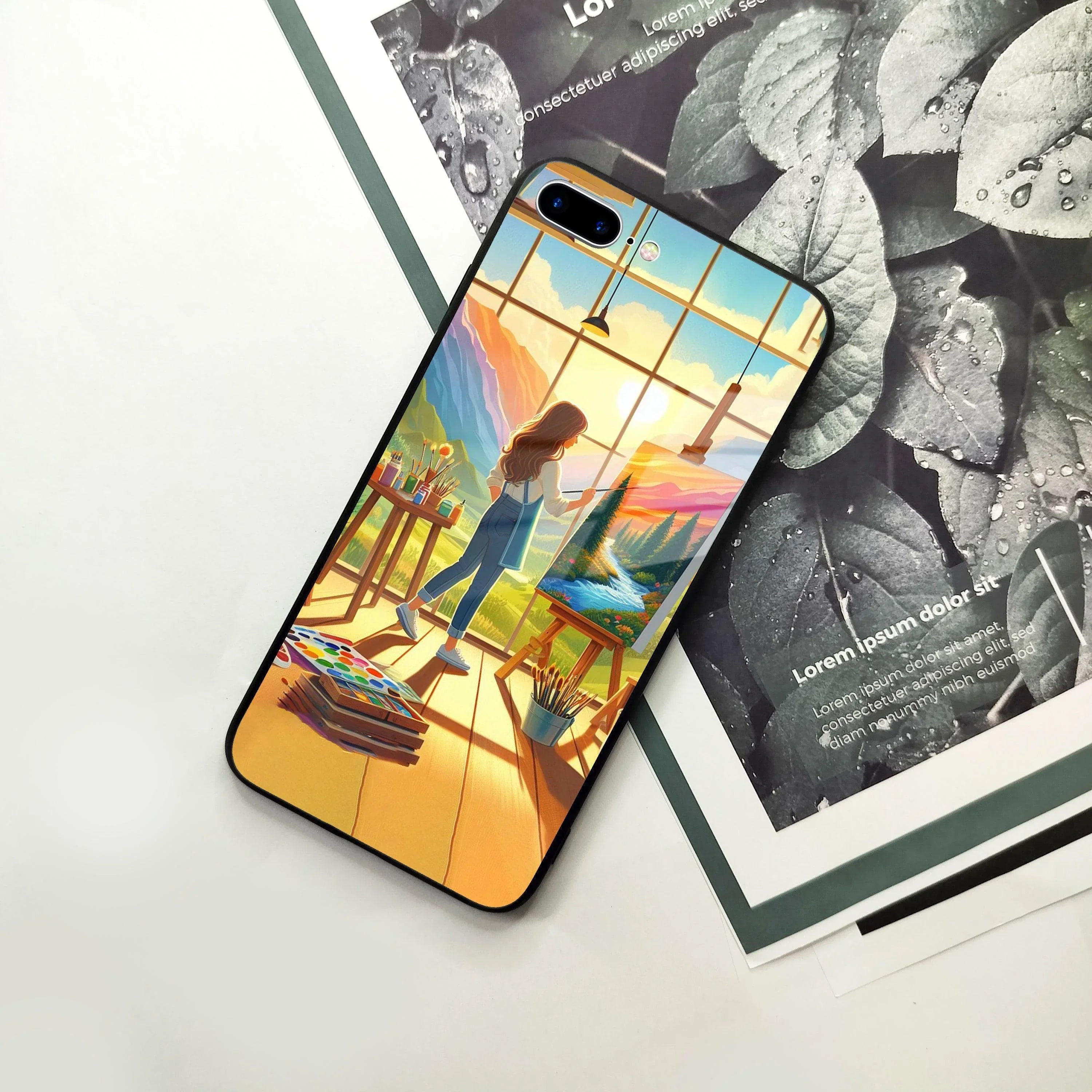 Canvas of Dreams Glass Case Cover For iPhone - ShopOnCliQ