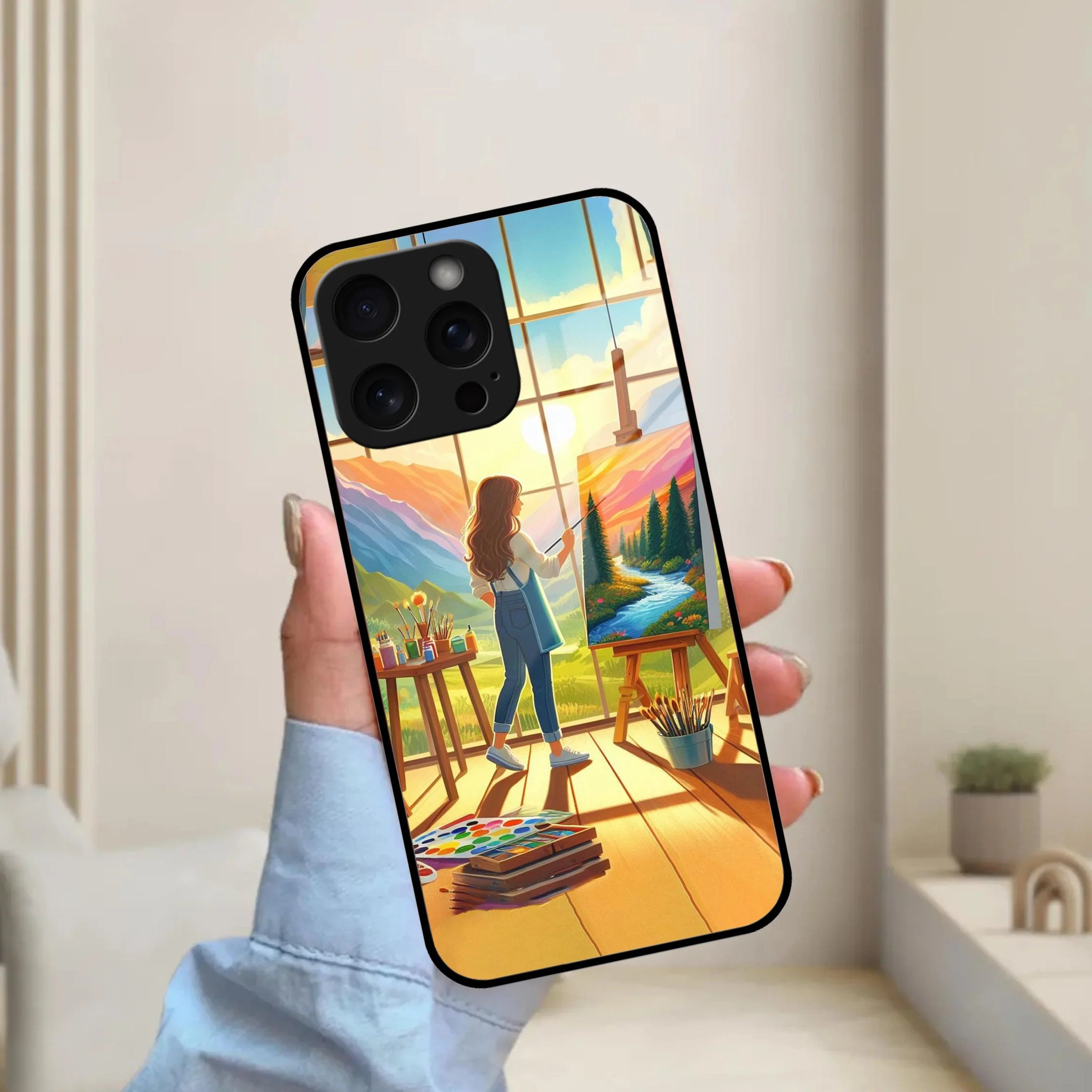 Canvas of Dreams Glass Case Cover For iPhone - ShopOnCliQ