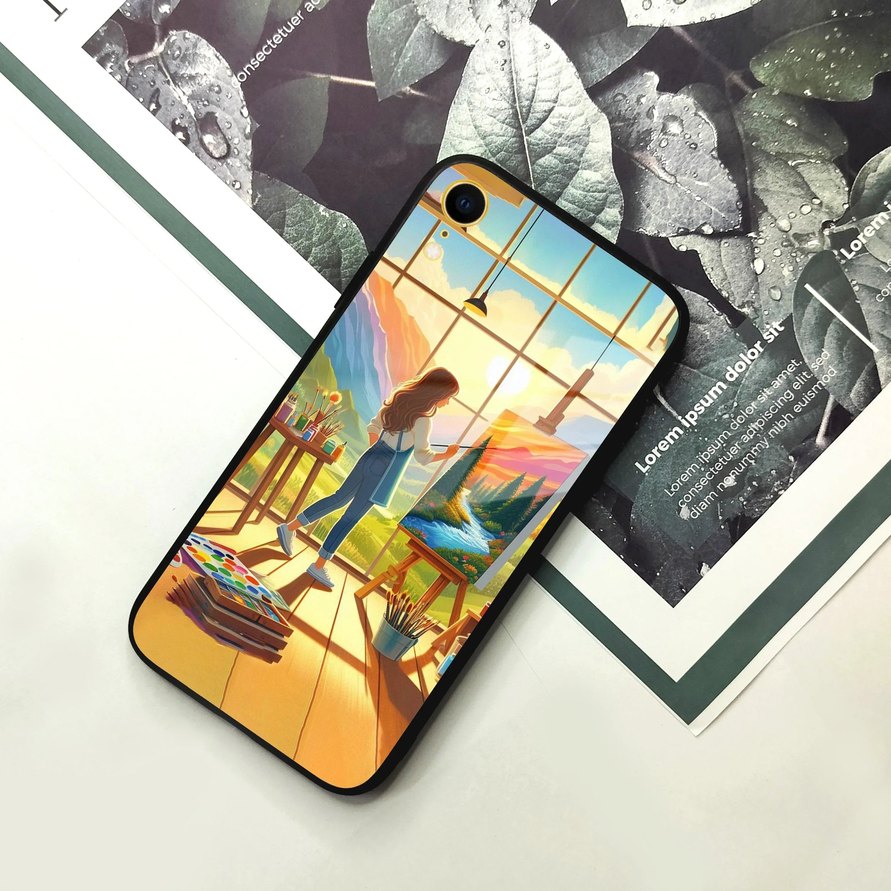 Canvas of Dreams Glass Case Cover For iPhone - ShopOnCliQ