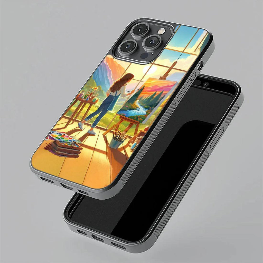 Canvas of Dreams Glass Case Cover For iPhone - ShopOnCliQ
