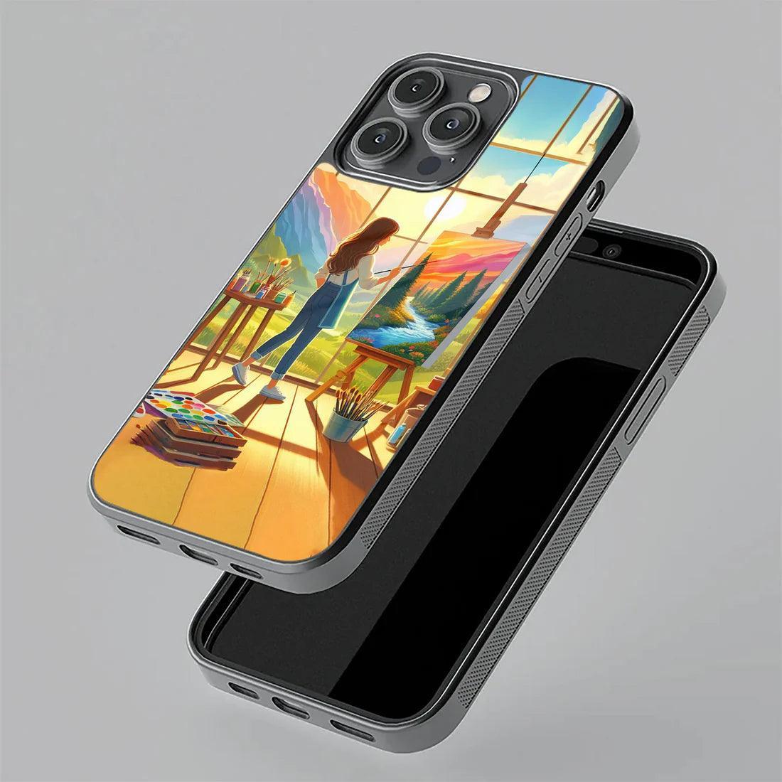 Canvas of Dreams Glass Case Cover For iPhone - ShopOnCliQ