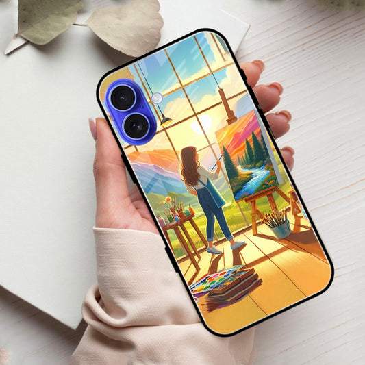 Canvas of Dreams Glass Case Cover For iPhone - ShopOnCliQ