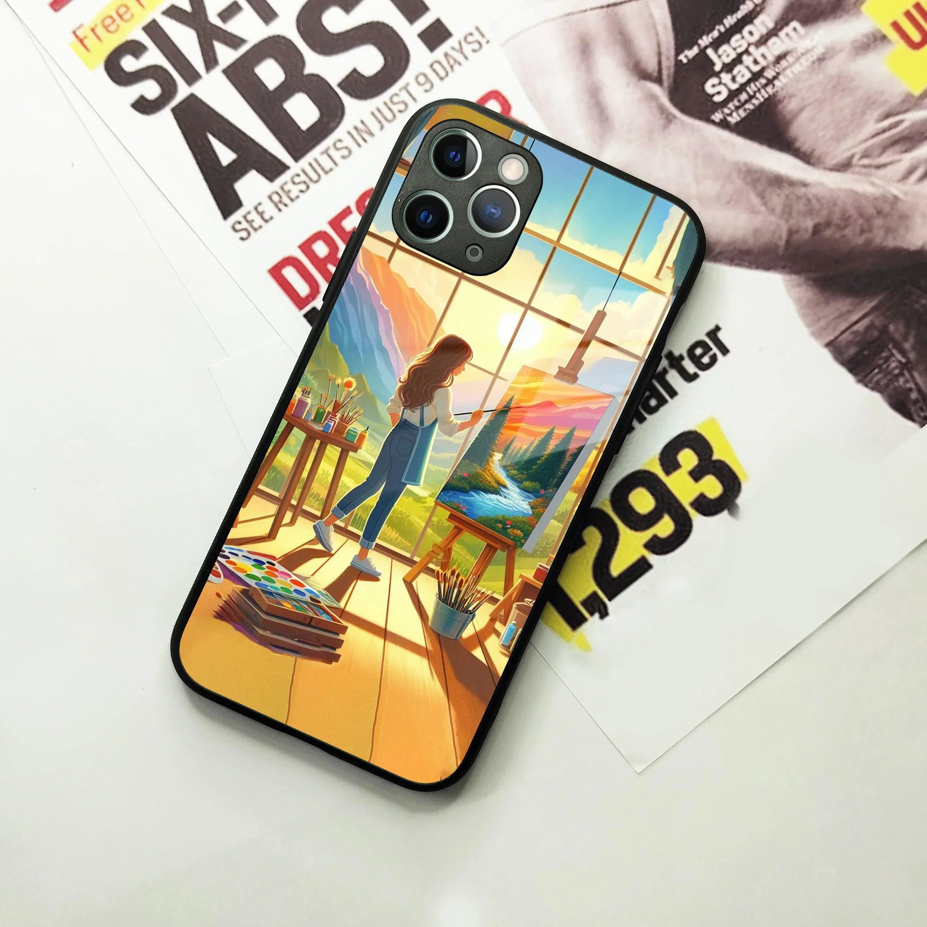 Canvas of Dreams Glass Case Cover For iPhone - ShopOnCliQ