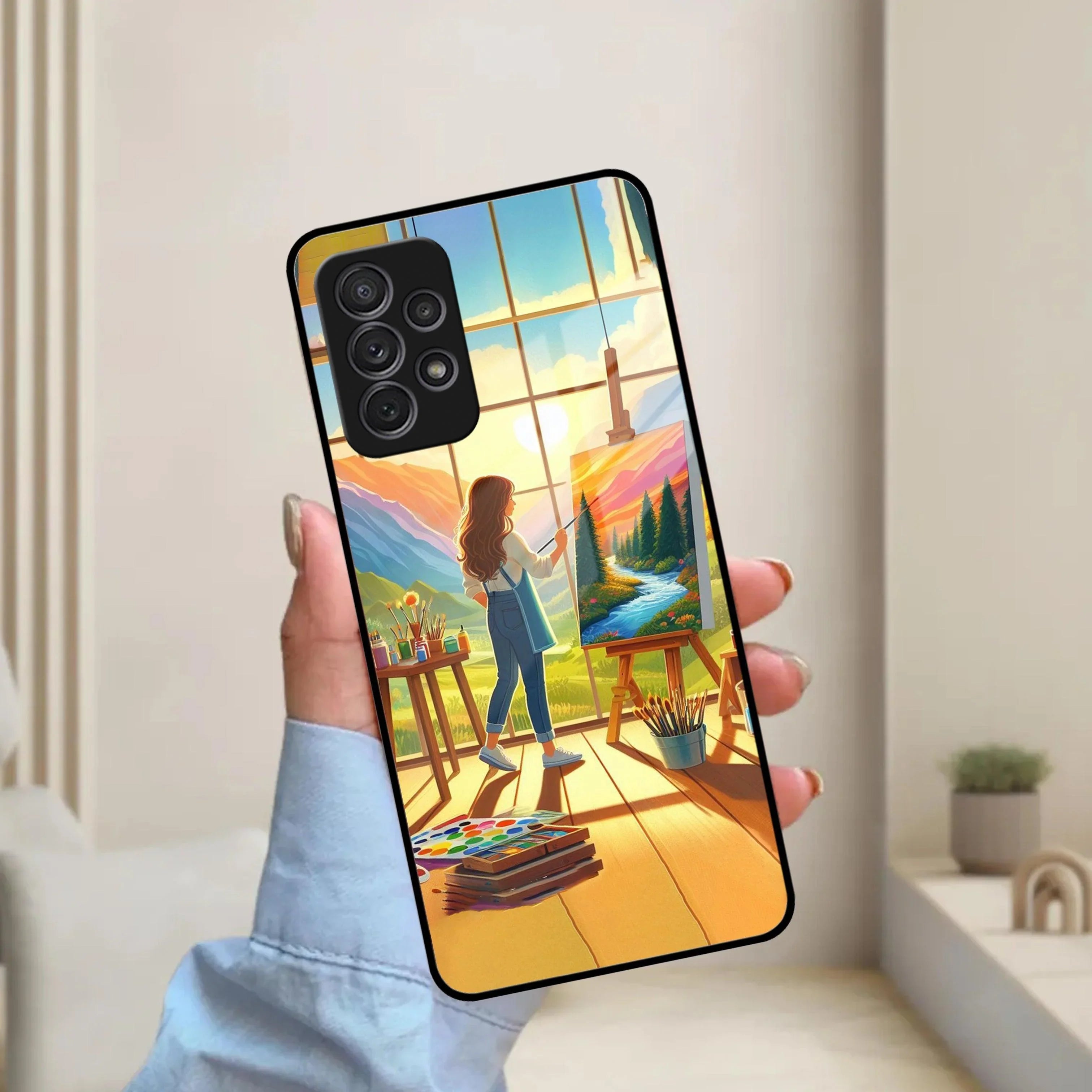 Canvas of Dreams Glass Case Cover for Samsung - ShopOnCliQ