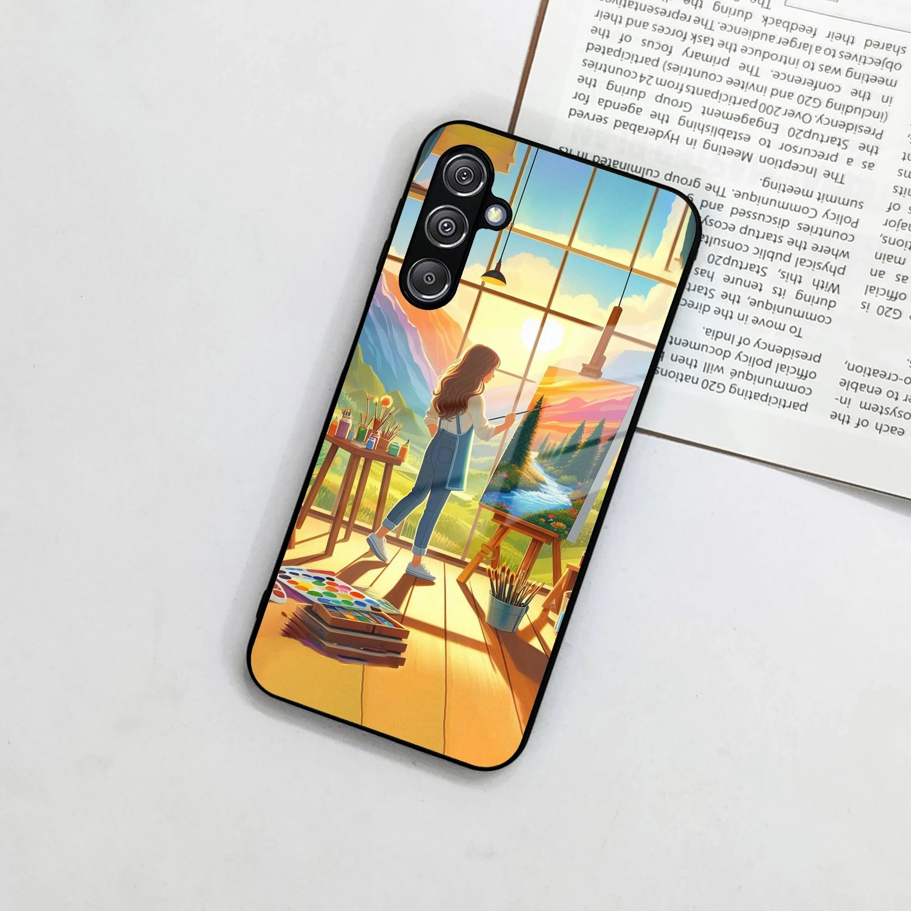 Canvas of Dreams Glass Case Cover for Samsung - ShopOnCliQ