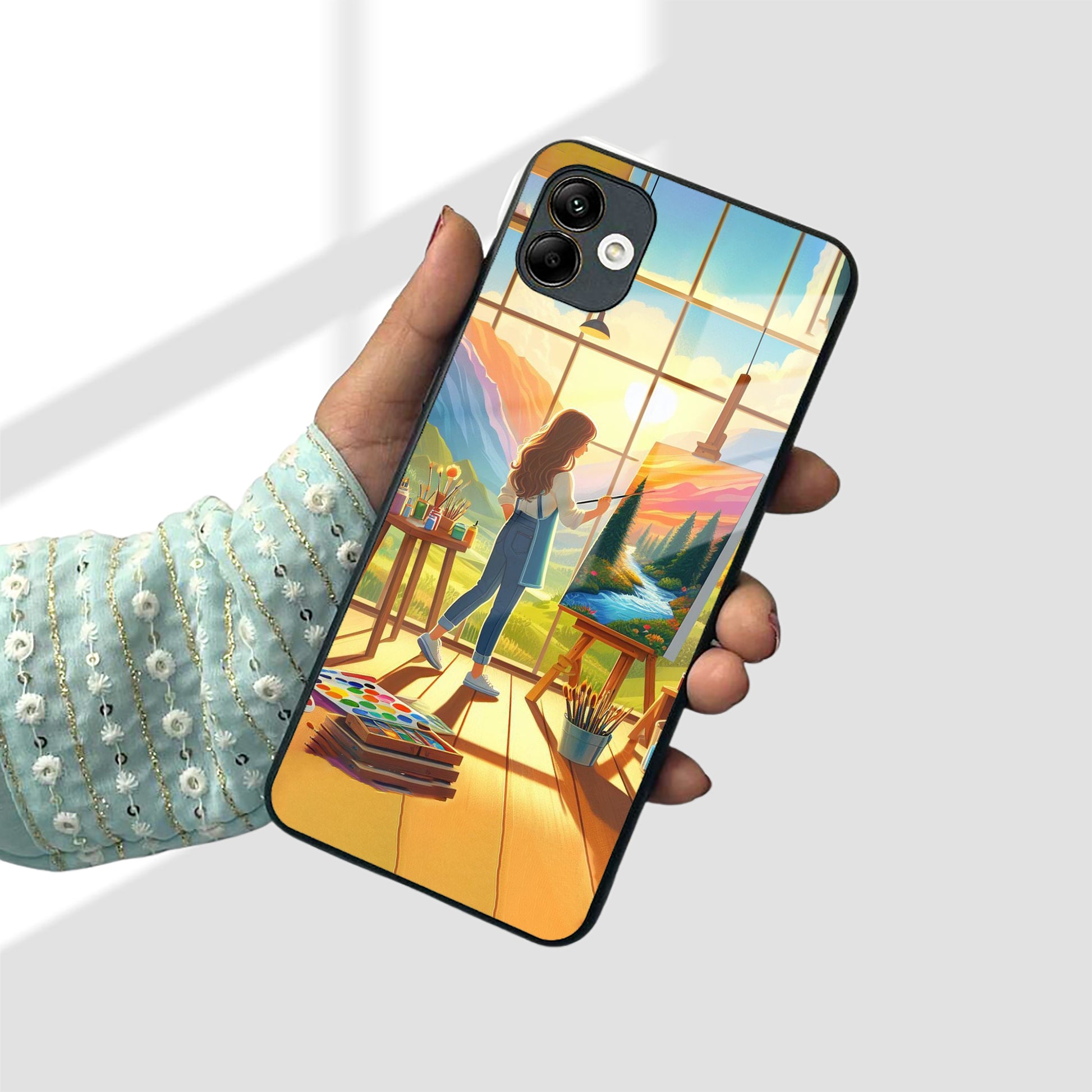 Canvas of Dreams Glass Case Cover for Samsung ShopOnCliQ