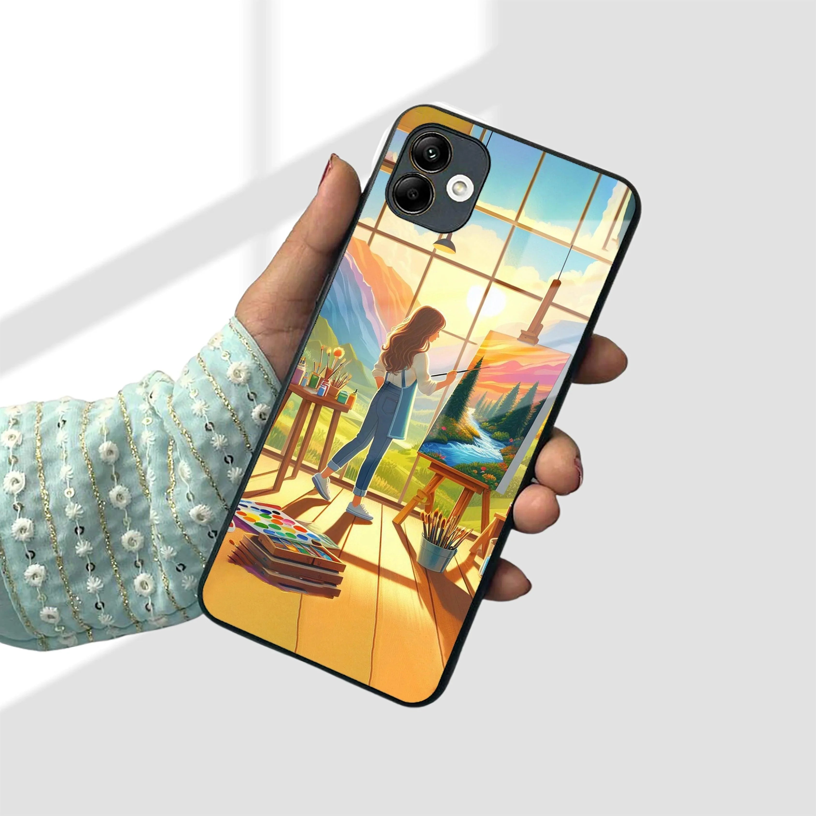 Canvas of Dreams Glass Case Cover for Samsung - ShopOnCliQ