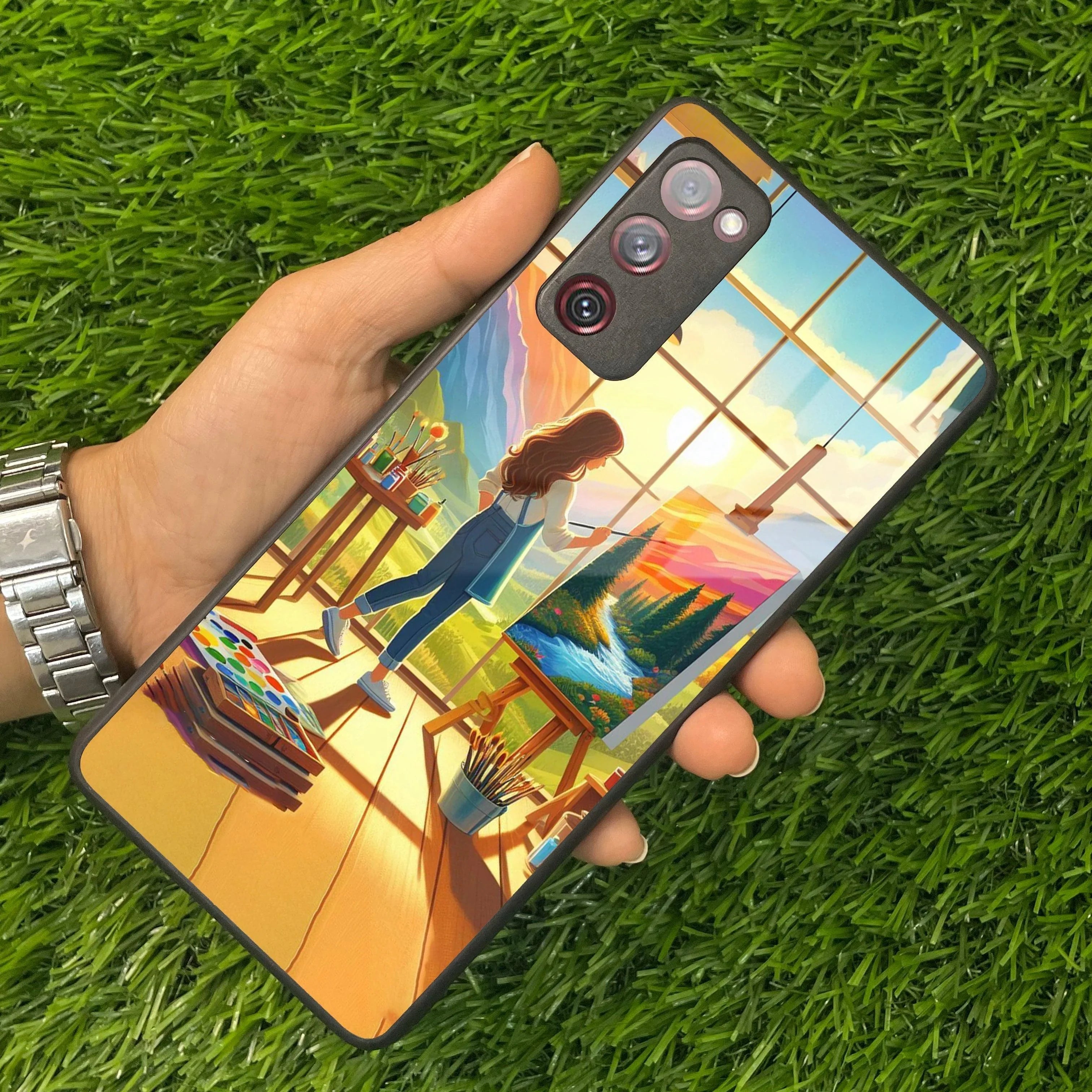 Canvas of Dreams Glass Case Cover for Samsung - ShopOnCliQ