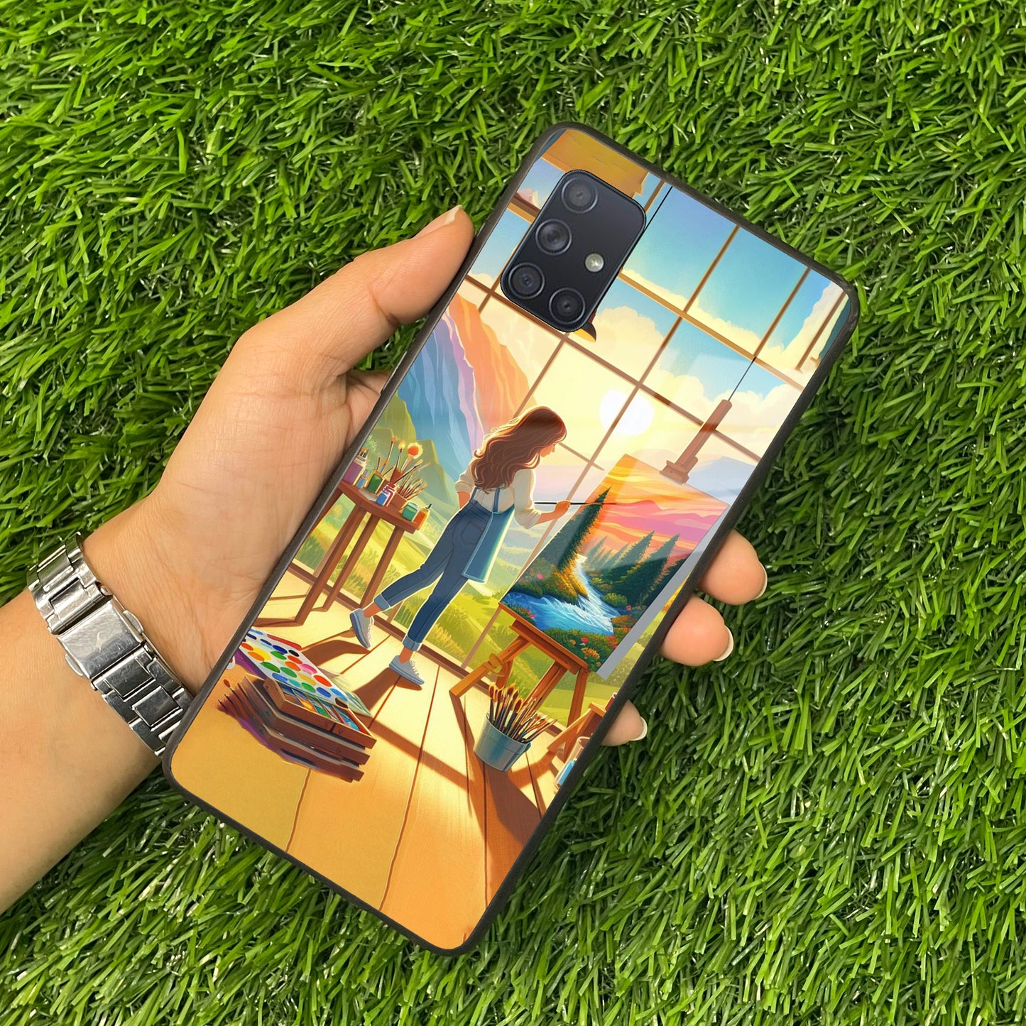 Canvas of Dreams Glass Case Cover for Samsung ShopOnCliQ