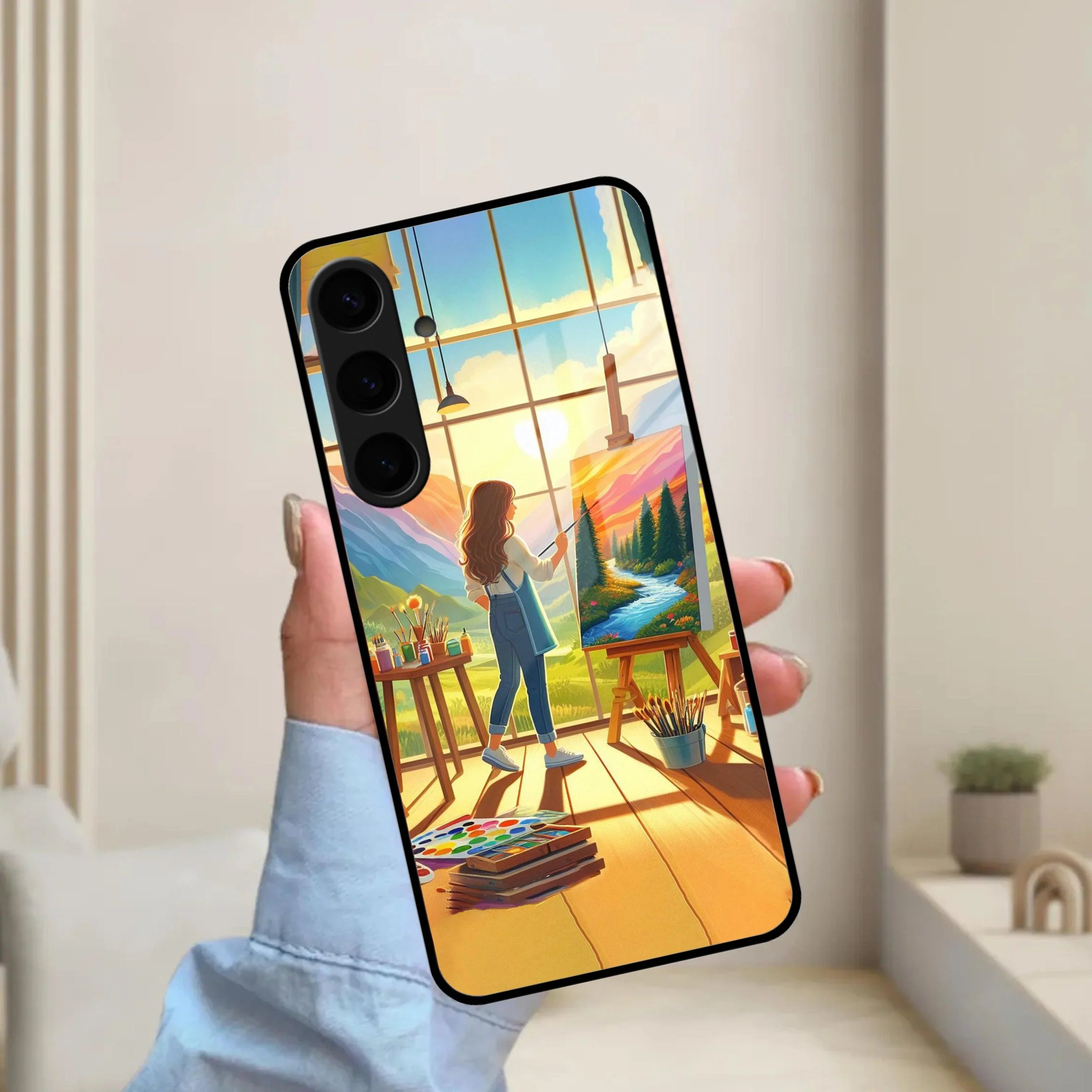 Canvas of Dreams Glossy Metal Case Cover For Samsung - ShopOnCliQ