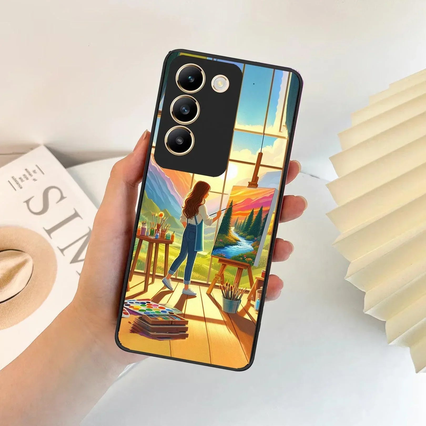 Canvas of Dreams Glossy Metal Case Cover For Vivo - ShopOnCliQ