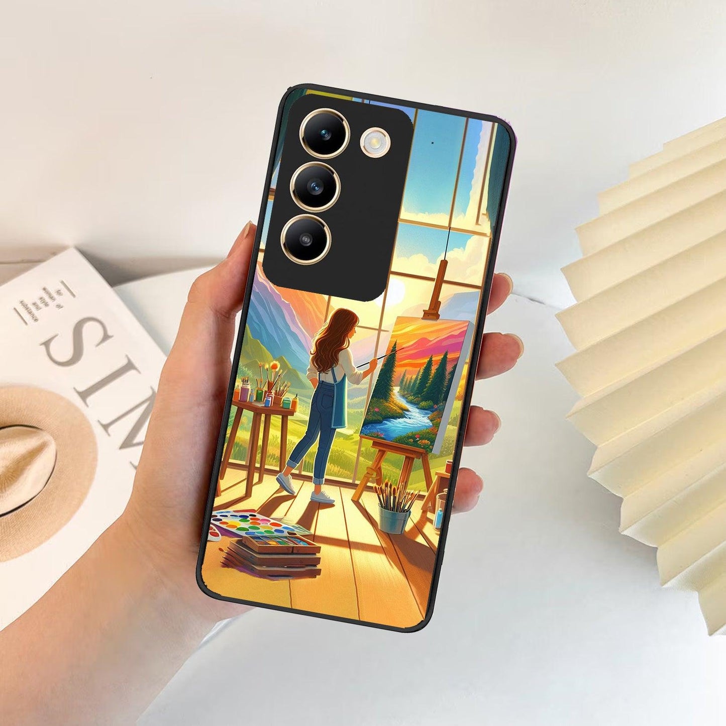 Canvas of Dreams Glossy Metal Case Cover For Vivo