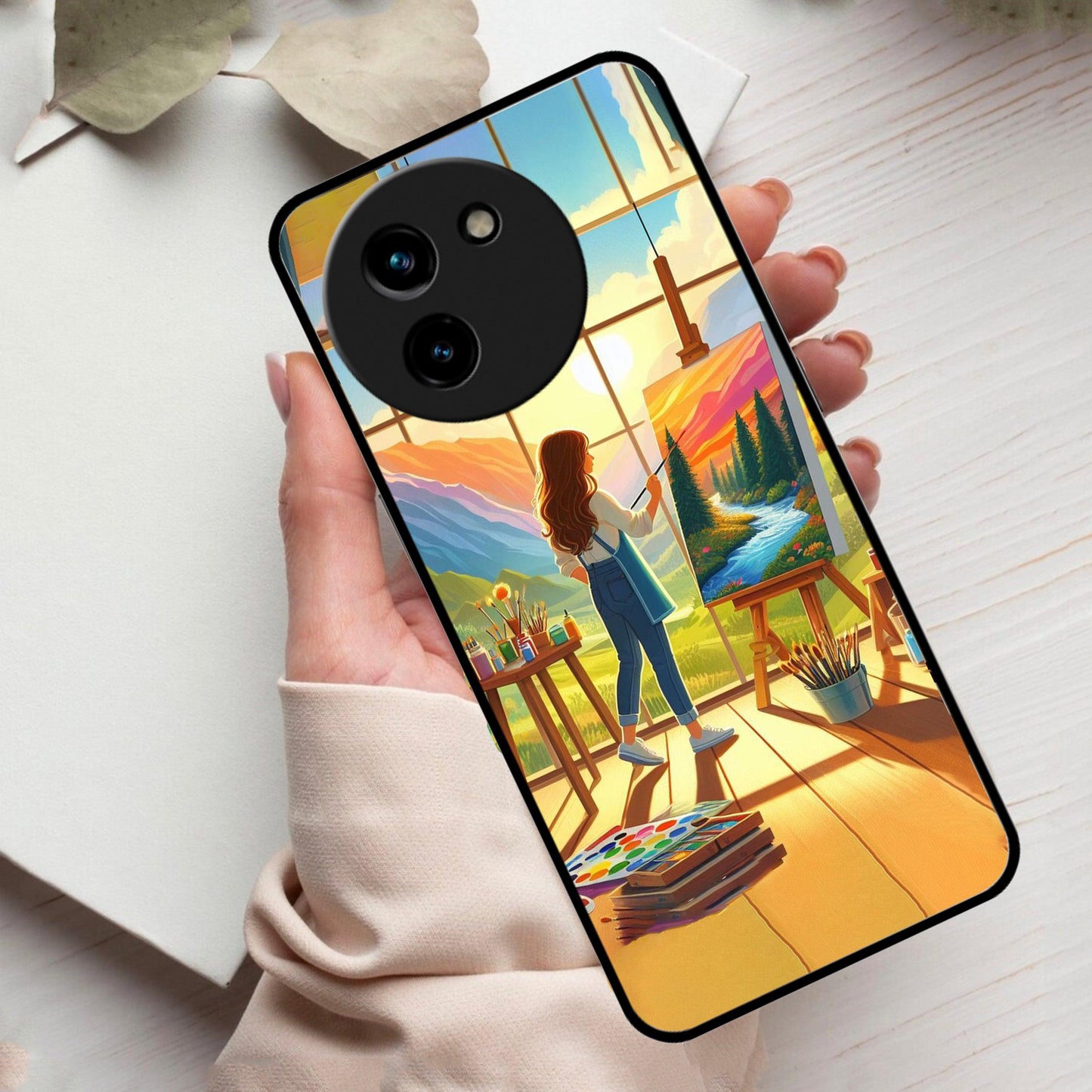 Canvas of Dreams Glossy Metal Case Cover For Vivo