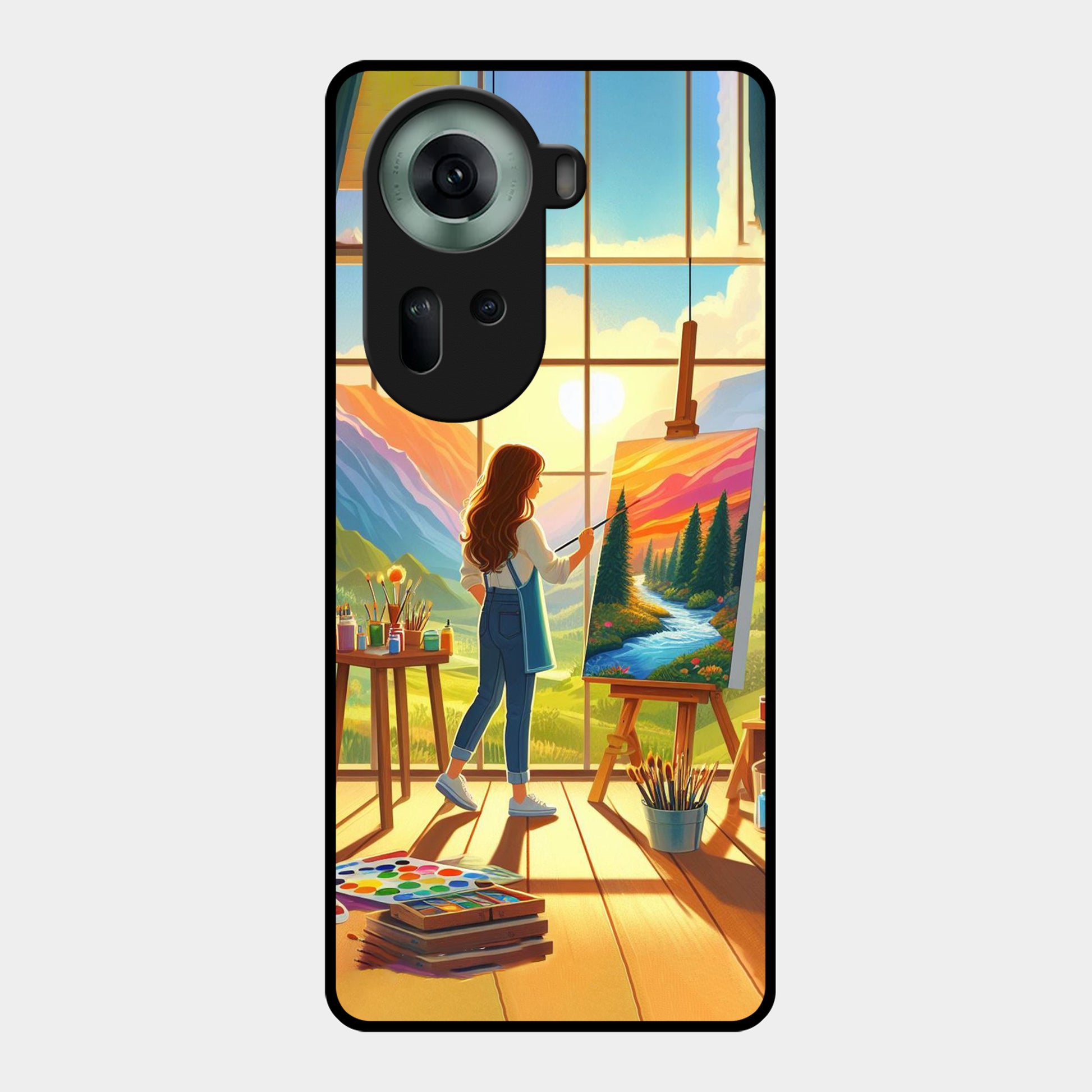 Canvas of Dreams Metal Case Cover For Oppo - ShopOnCliQ