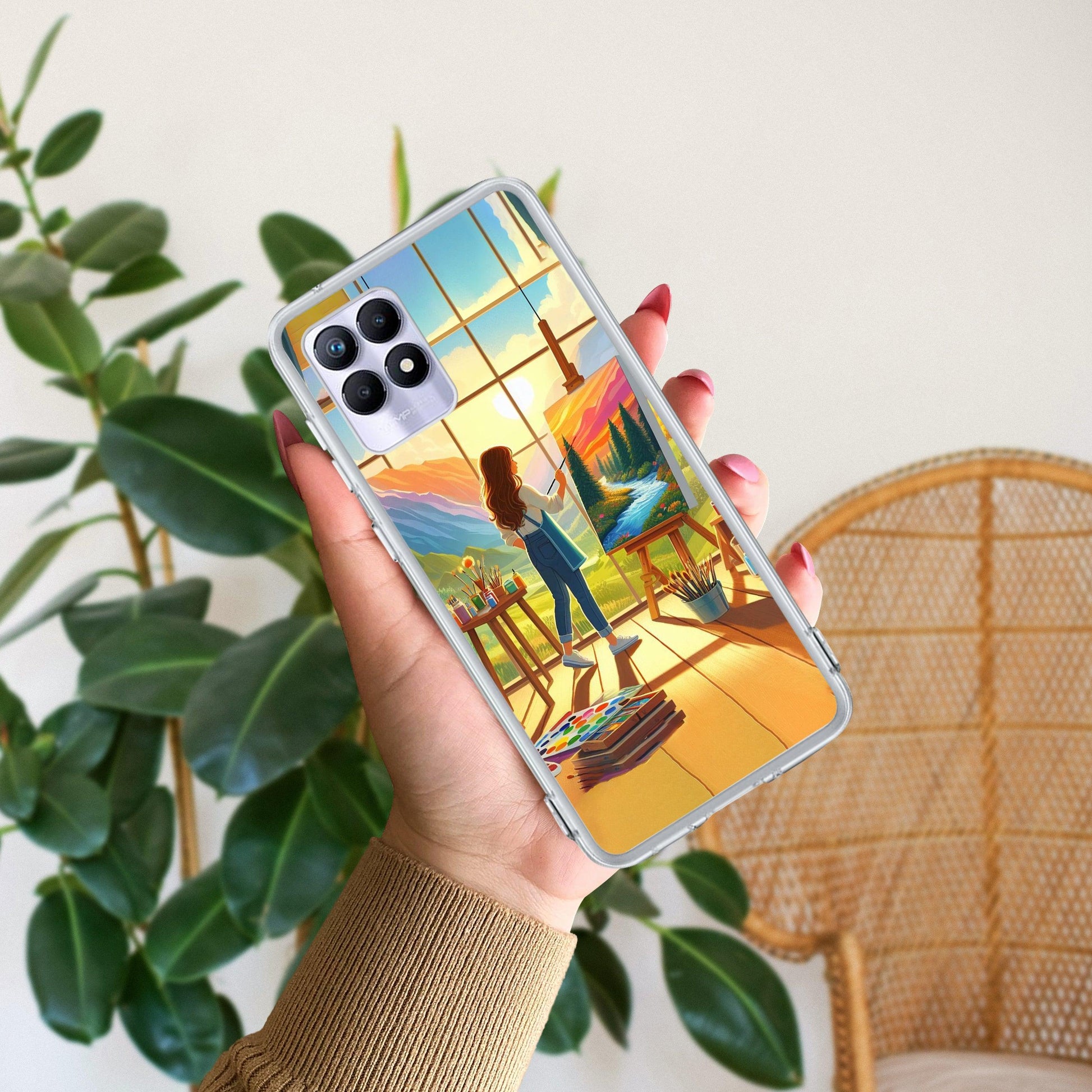 Canvas of Dreams Transparent Silicon Case For Realme/Narzo - ShopOnCliQ