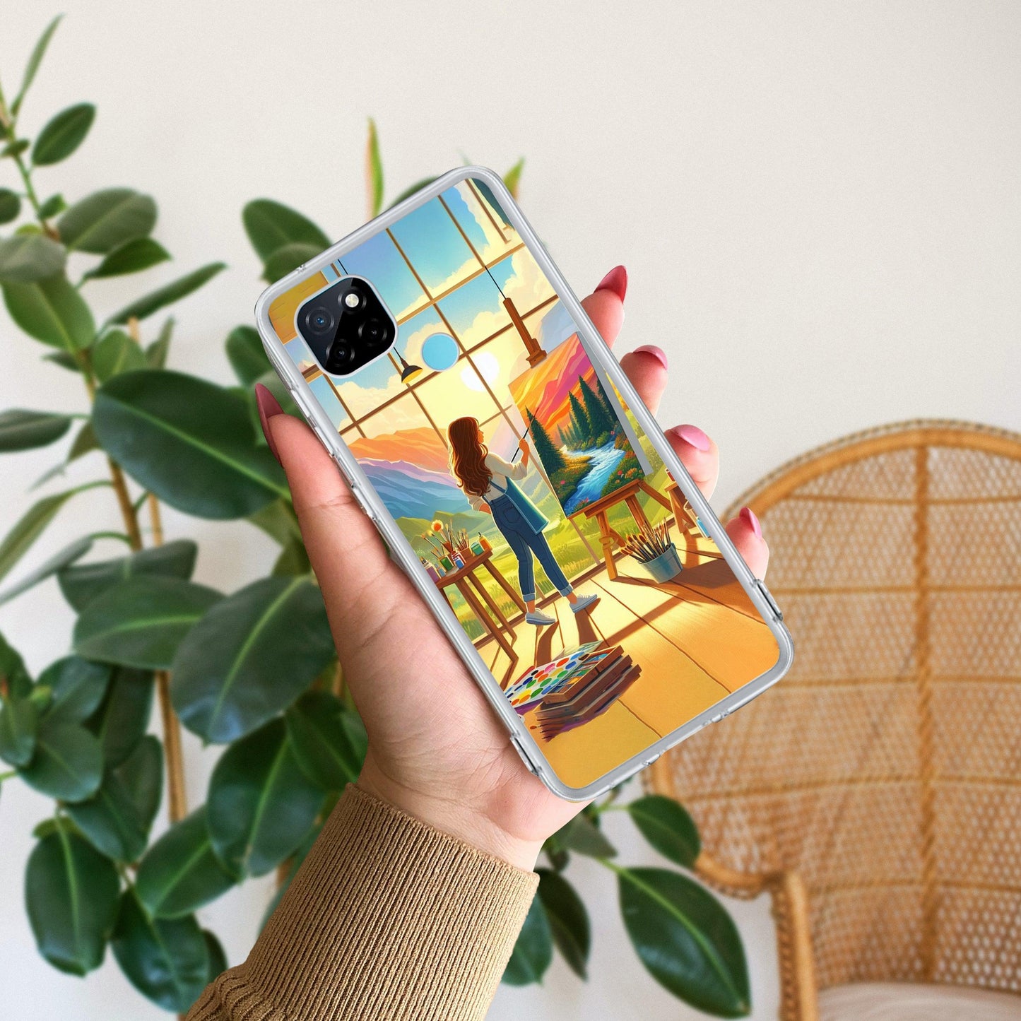 Canvas of Dreams Transparent Silicon Case For Realme/Narzo - ShopOnCliQ