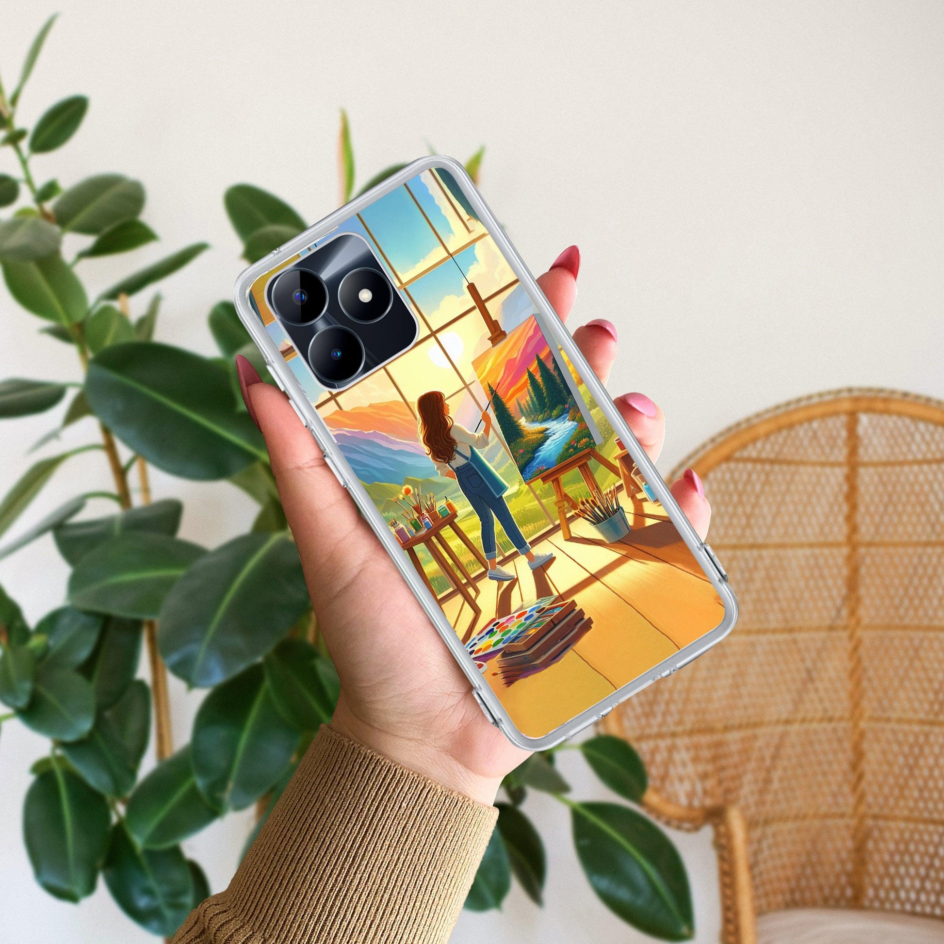 Canvas of Dreams Transparent Silicon Case For Realme/Narzo - ShopOnCliQ