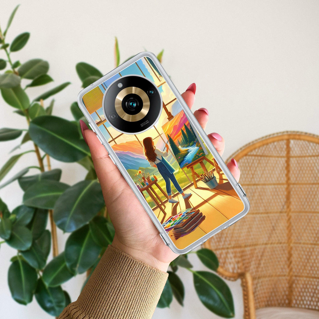 Canvas of Dreams Transparent Silicon Case For Realme 11 Pro+ 5G
