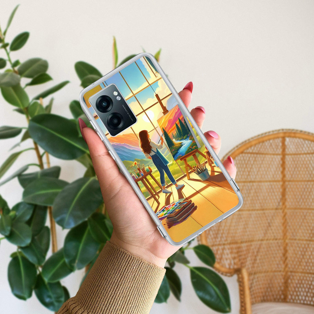 Canvas of Dreams Transparent Silicon Case For Realme Narzo 50 5G