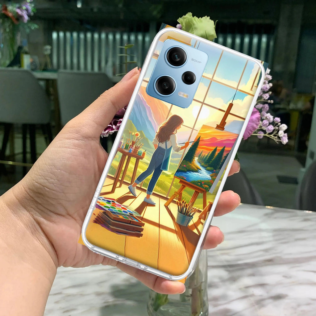 Canvas of Dreams Transparent Silicon Case For Redmi Note 11