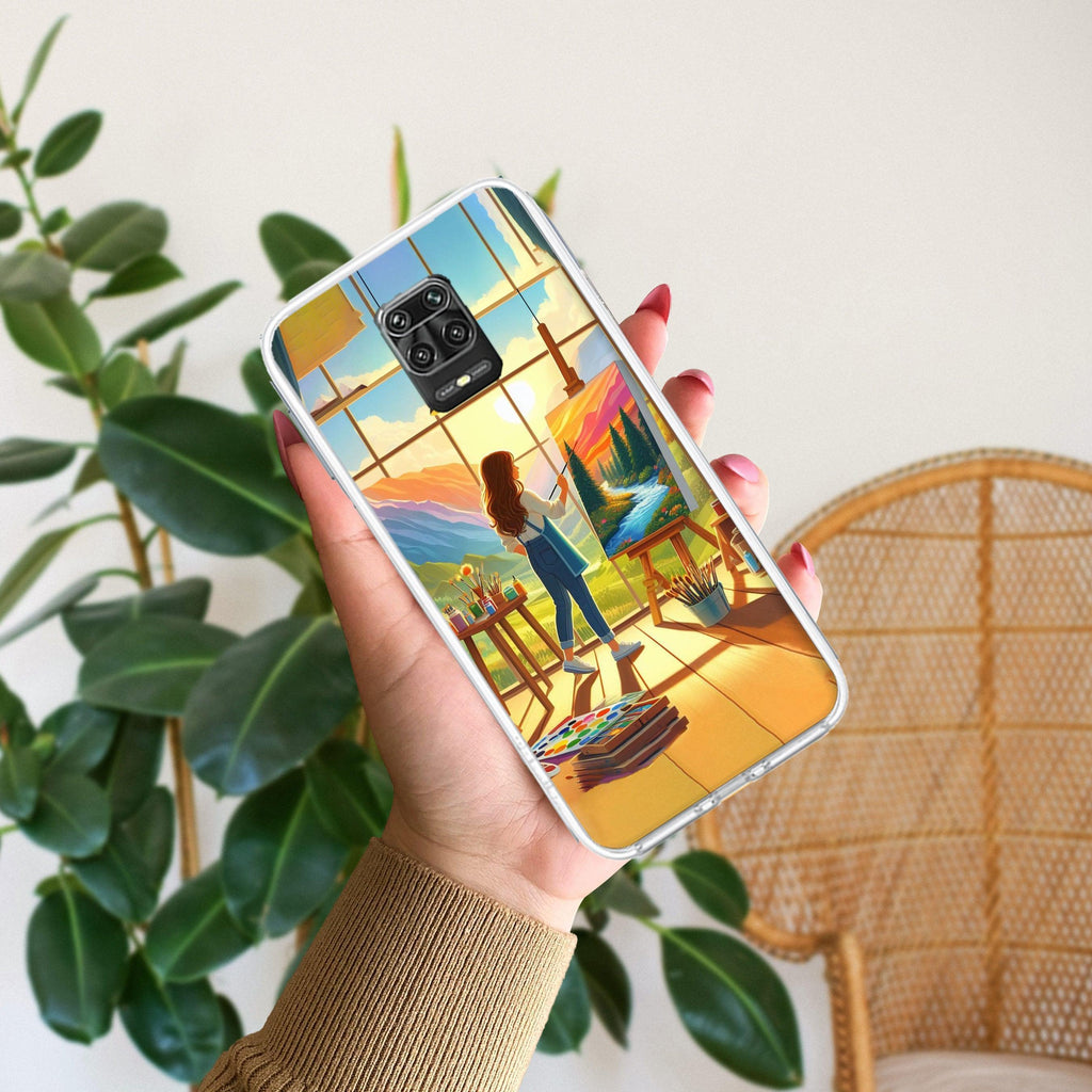 Canvas of Dreams Transparent Silicon Case For Redmi Note 13 5G