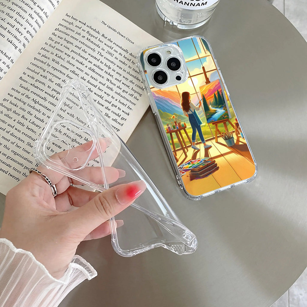 Canvas of Dreams Transparent Silicon Case For Redmi 12 4G