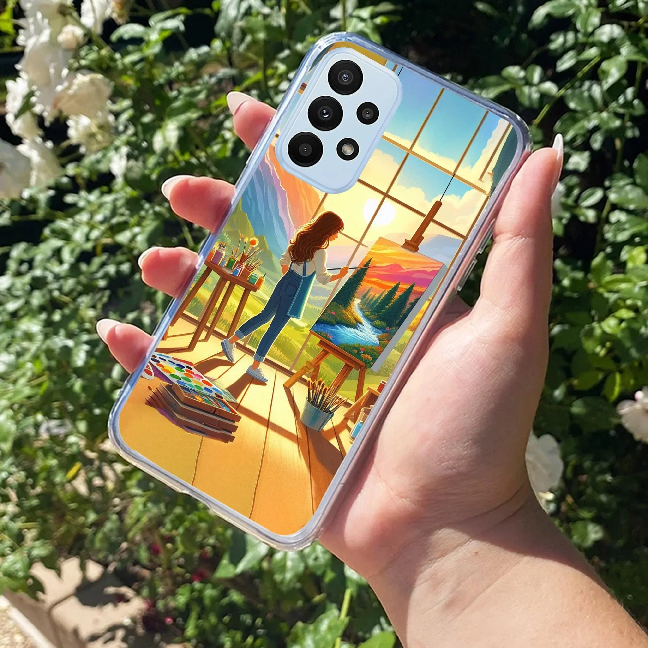Canvas of Dreams Transparent Silicon Case For Samsung