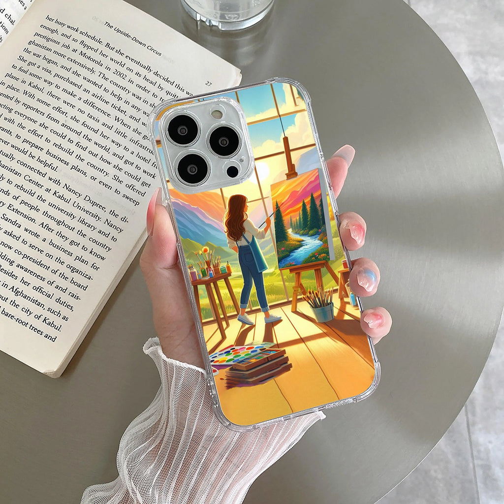 Canvas of Dreams Transparent Silicon Case For iPhone 14 Pro Max