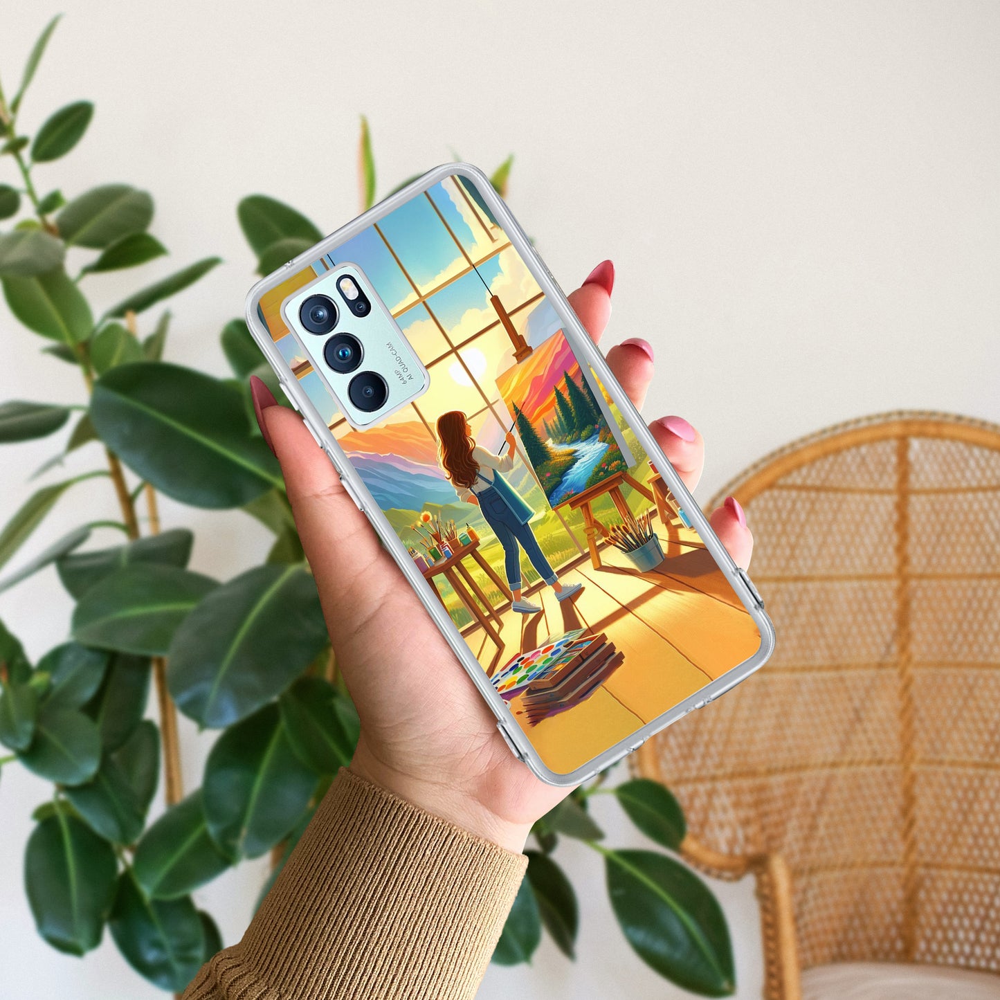 Canvas of Dreams Transparent Silicone Case for Oppo - ShopOnCliQ