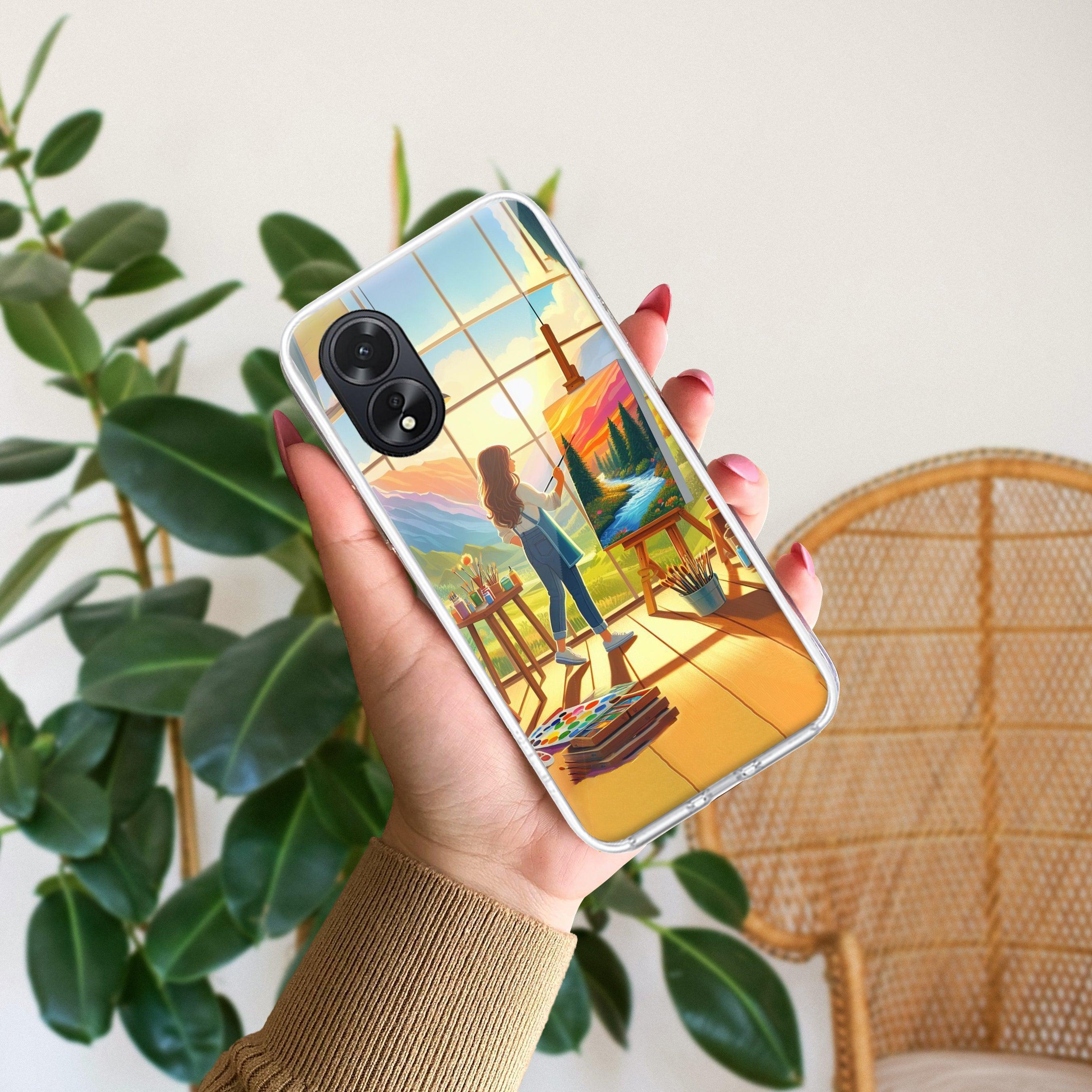 Canvas of Dreams Anti Yellow Case For Oppo A38 4G