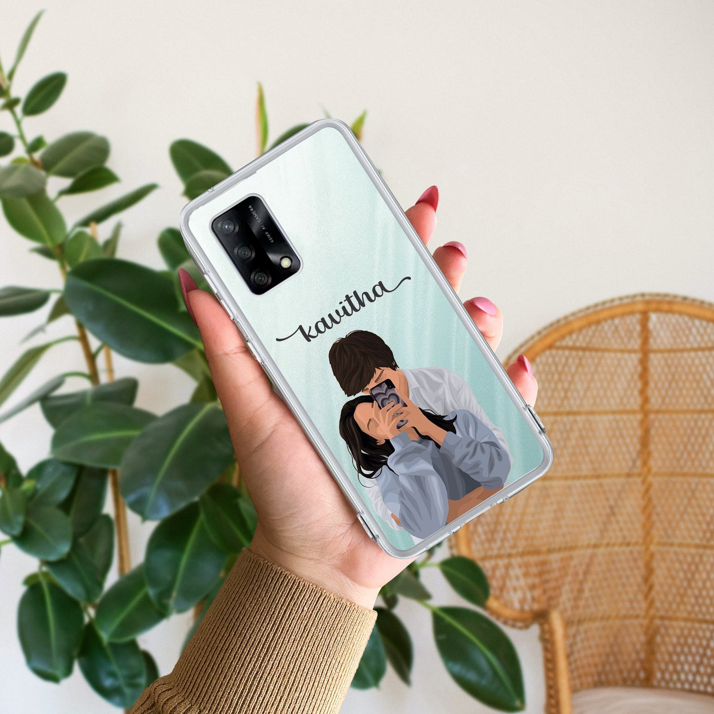 Captured Love Customize Transparent Silicon Case For Oppo ShopOnCliQ