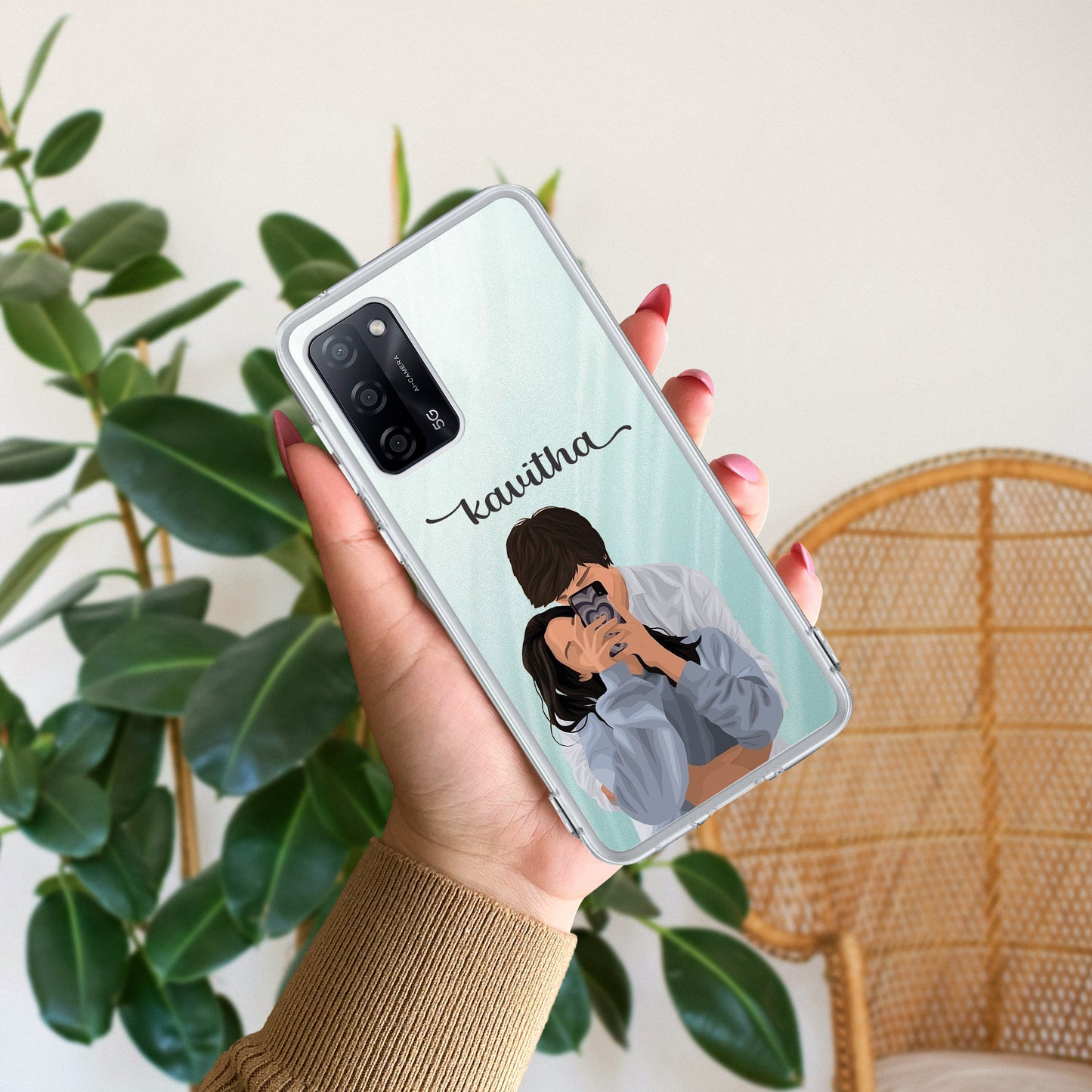 Captured Love Customize Transparent Silicon Case For Oppo ShopOnCliQ