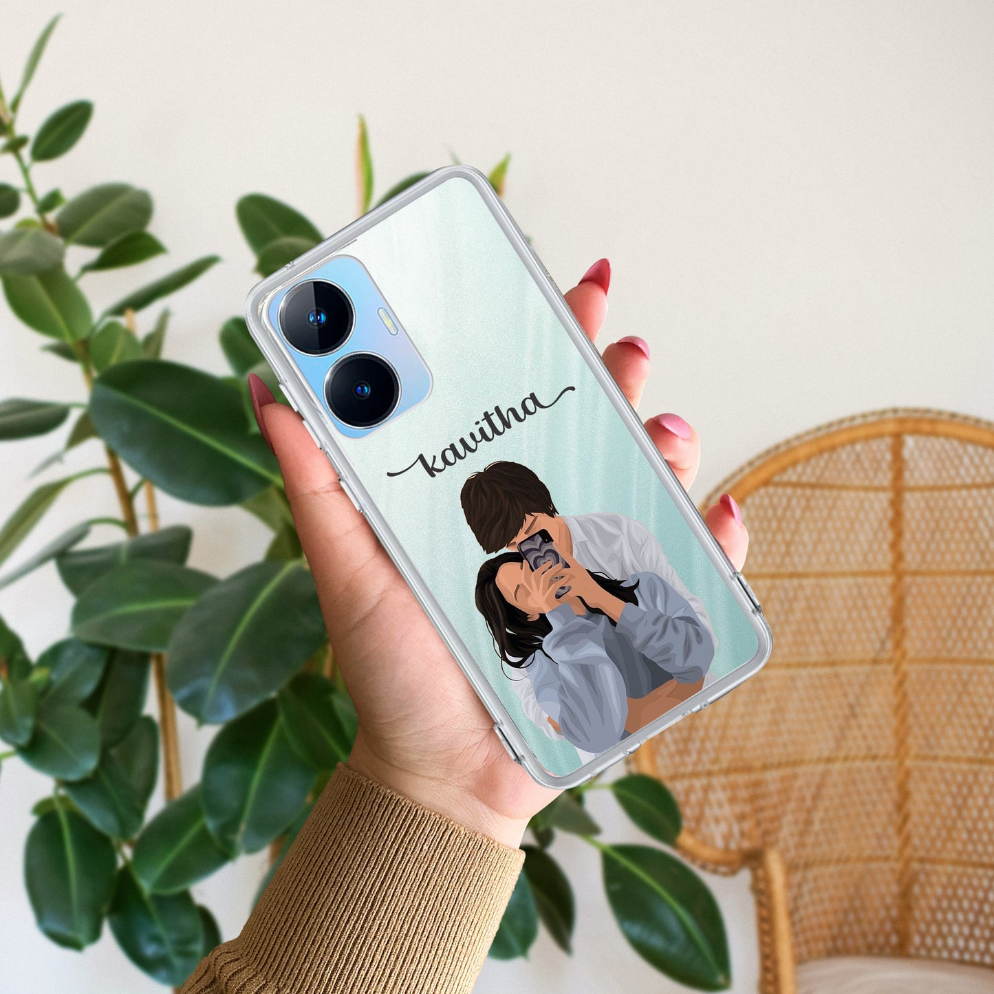 Captured Love Customize Transparent Silicon Case For Realme/Narzo - ShopOnCliQ