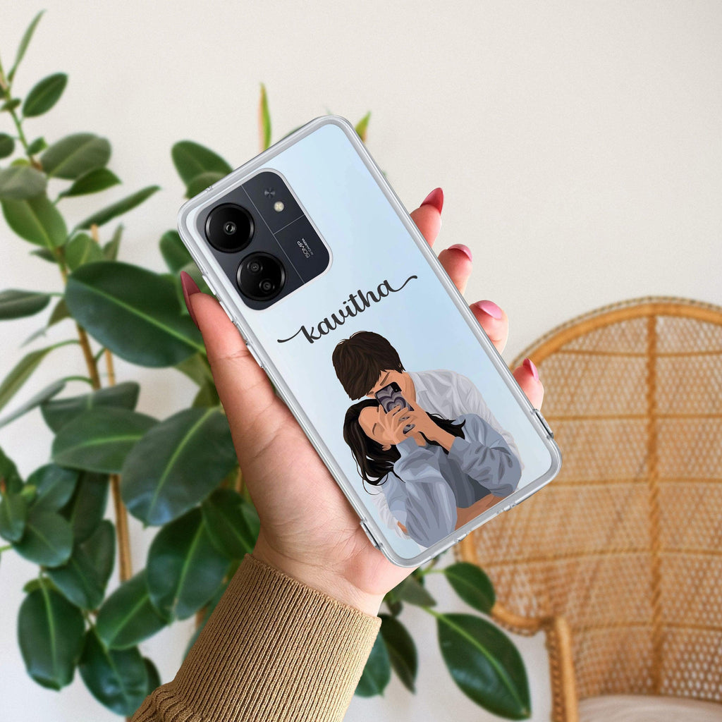 Captured Love Customize Transparent Silicon Case For Redmi 13C 4G