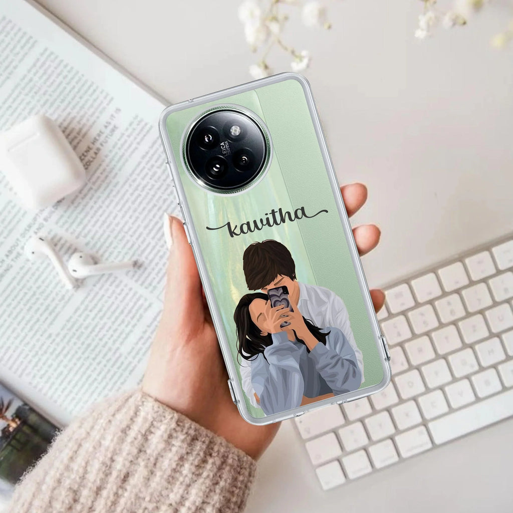 Captured Love Customize Transparent Silicon Case For Redmi Note 13 Pro Plus 5G