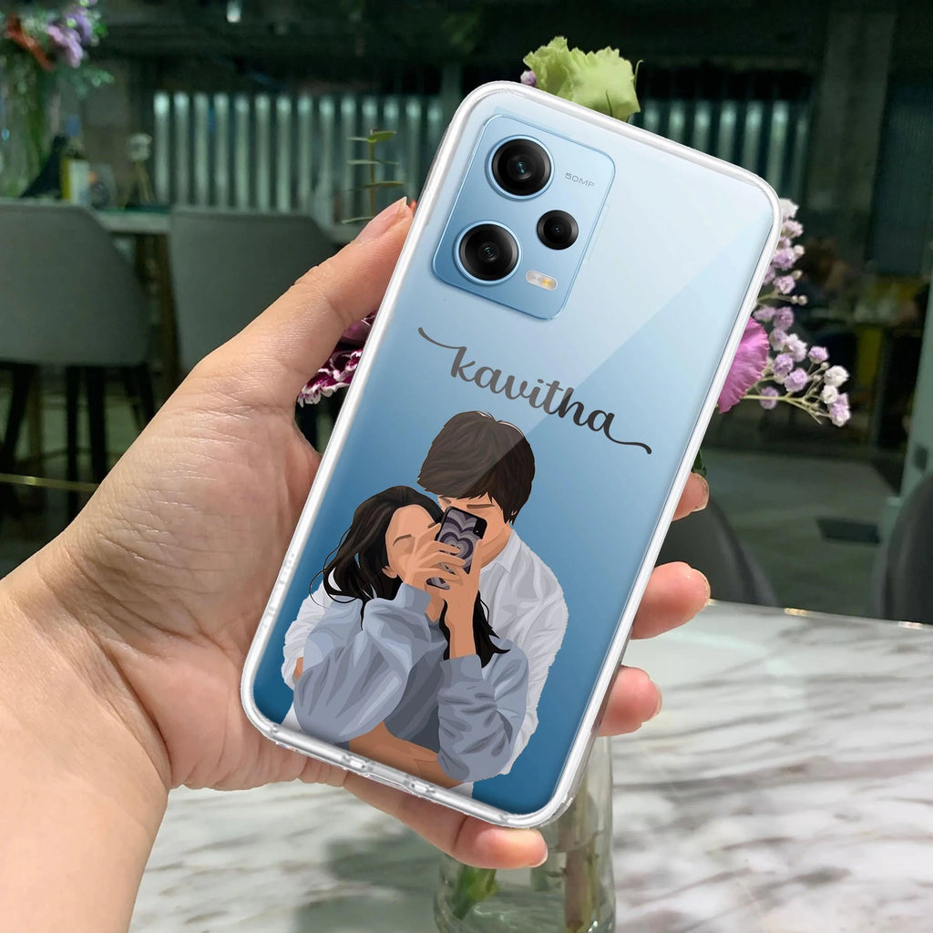 Captured Love Customize Transparent Silicon Case For Redmi Note 11