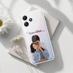 Captured Love Customize Transparent Silicon Case For Redmi Note 12 4G