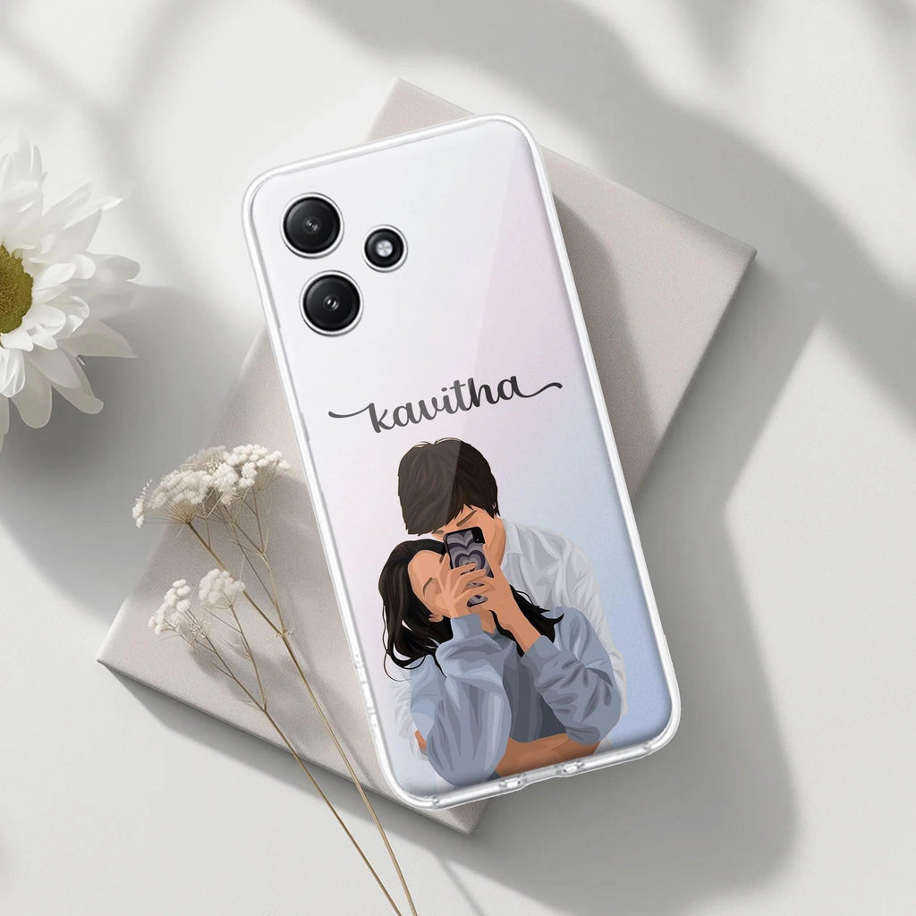 Captured Love Customize Transparent Silicon Case For Redmi 12 5G