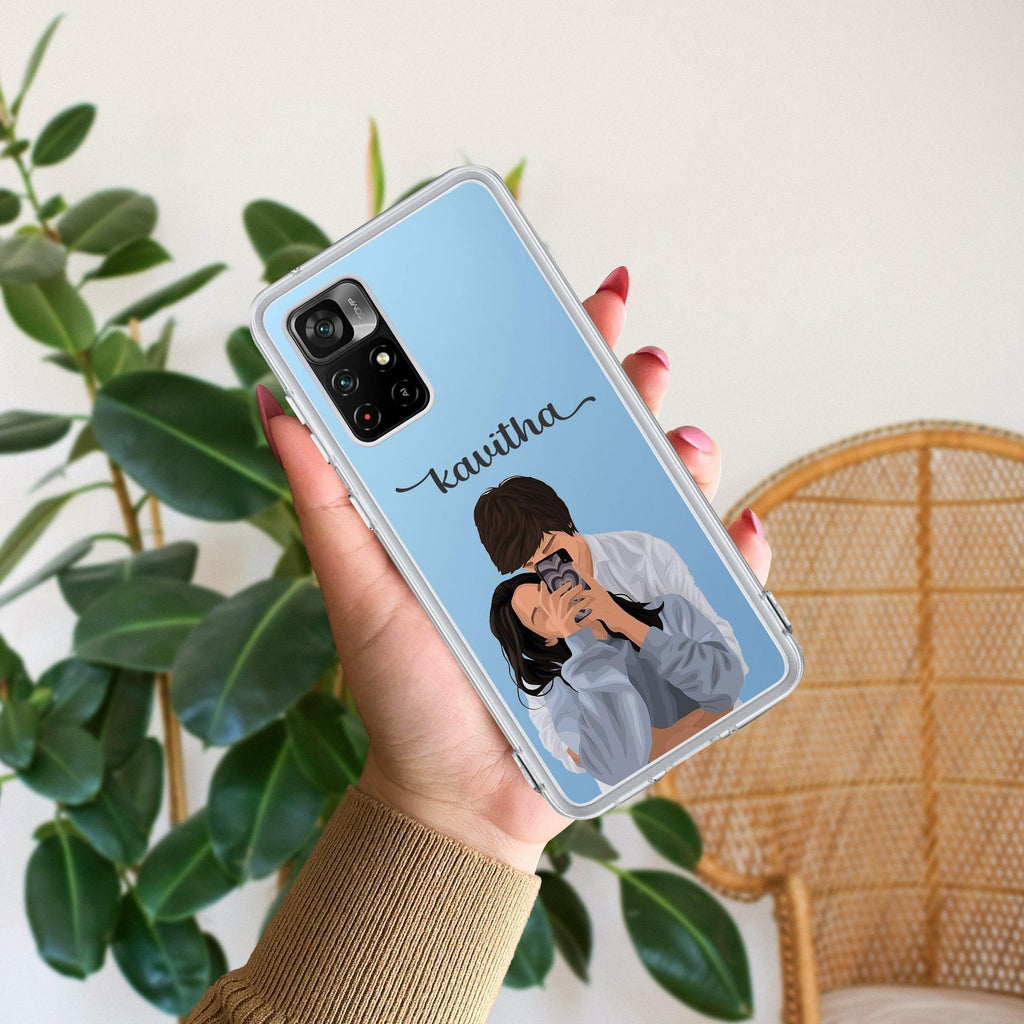 Captured Love Customize Transparent Silicon Case For Redmi Note 12 5G